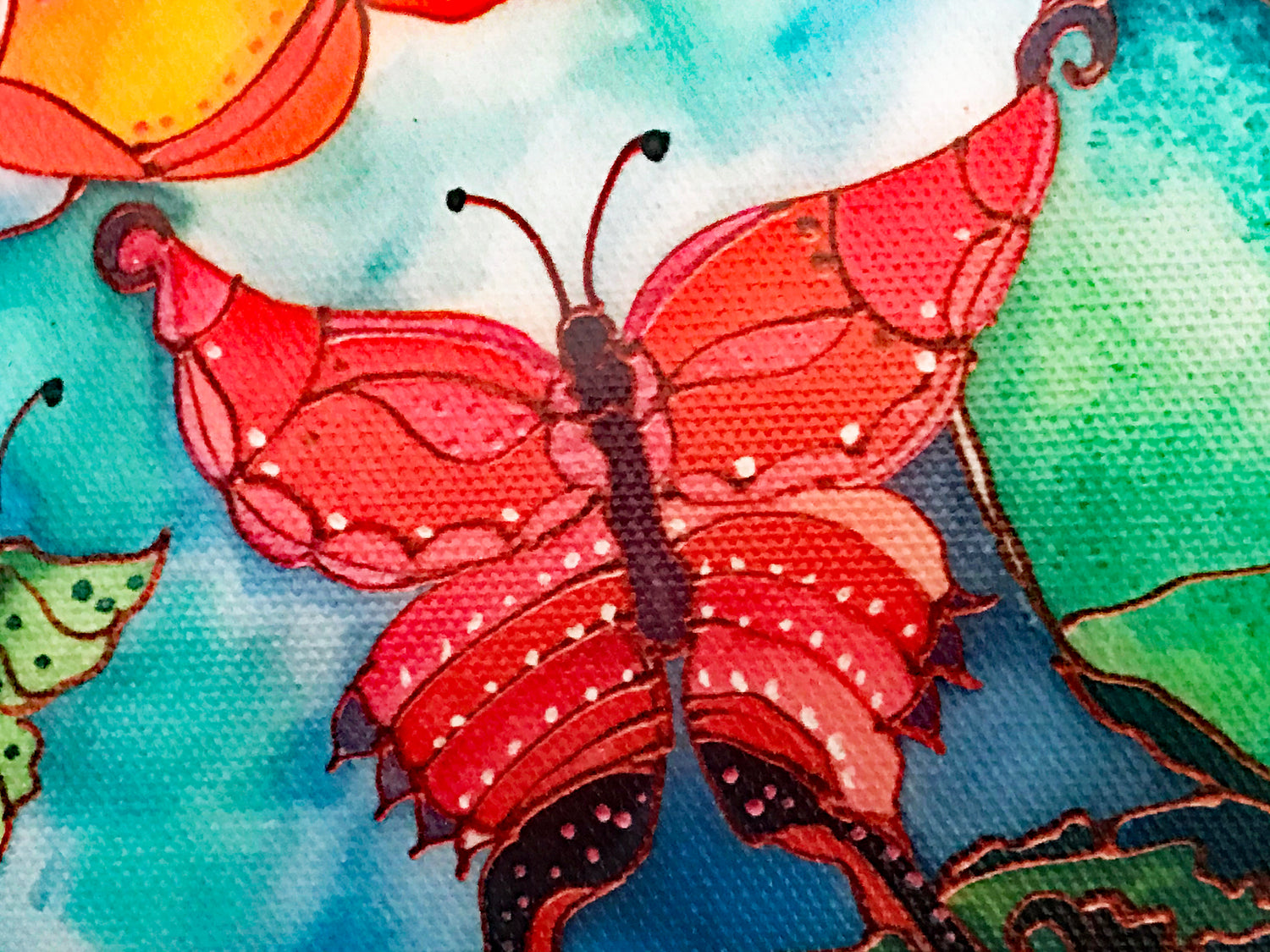 Butterfly Cove II Linnea Pergola Canvas Giclée Print Artist Hand Signed and Numbered