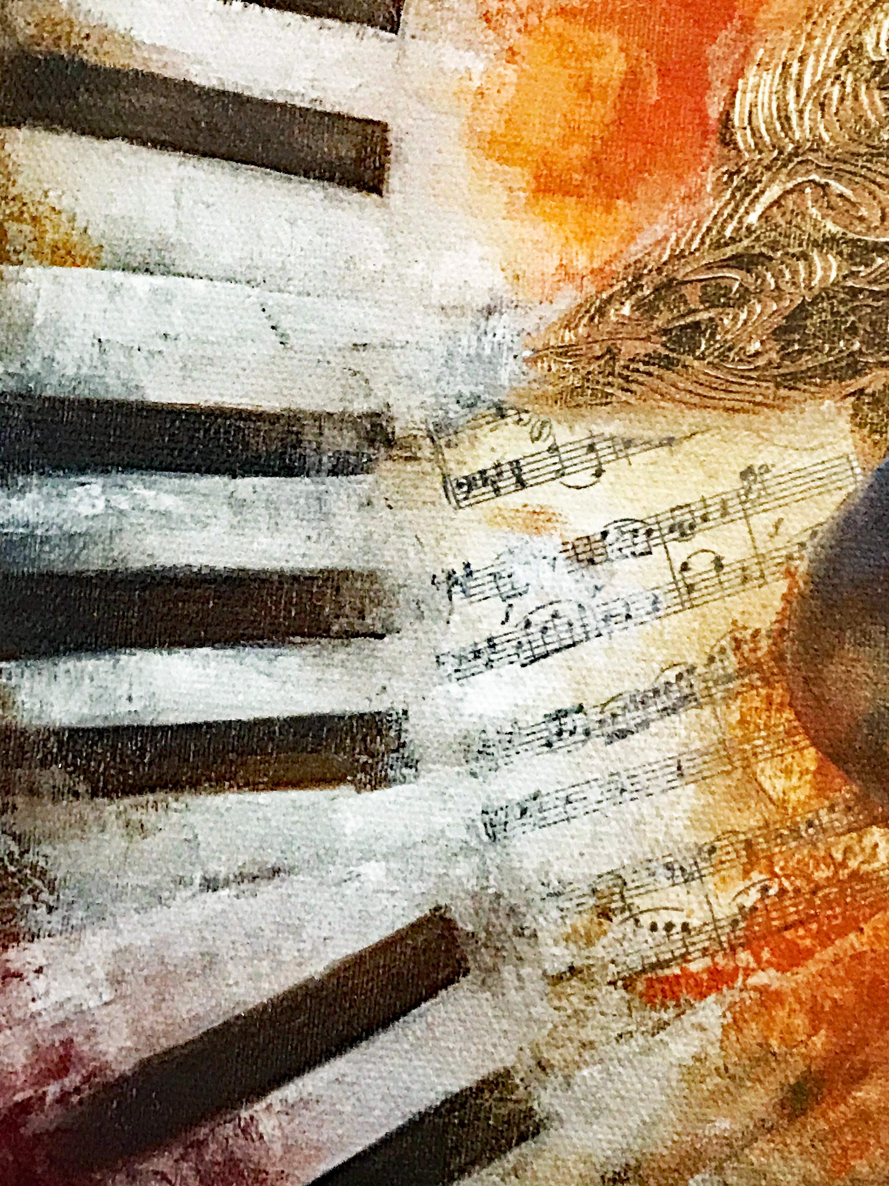 An Afternoon with Mozart Arbe Ara Berberyan Canvas Giclée Print Artist Hand Signed and Numbered