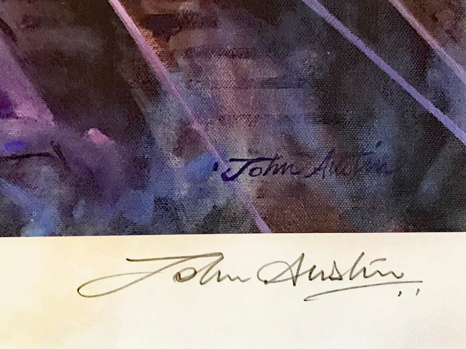 Snow Hill Sunset John Austin Lithograph Print Artist Hand Signed and Numbered