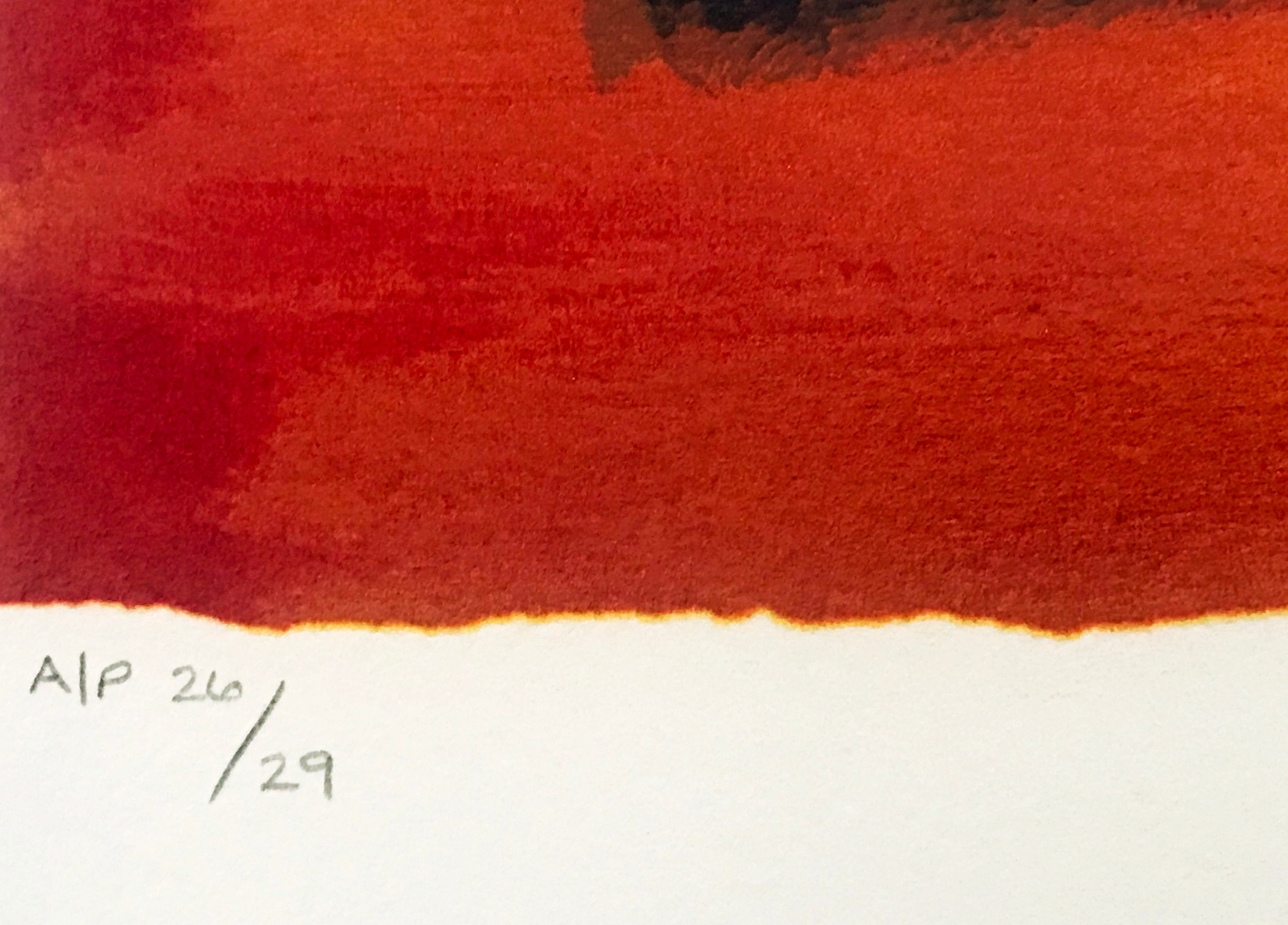 Three Fields Paul Powis Artist Proof Serigraph Print Artist Hand Signed and AP Numbered