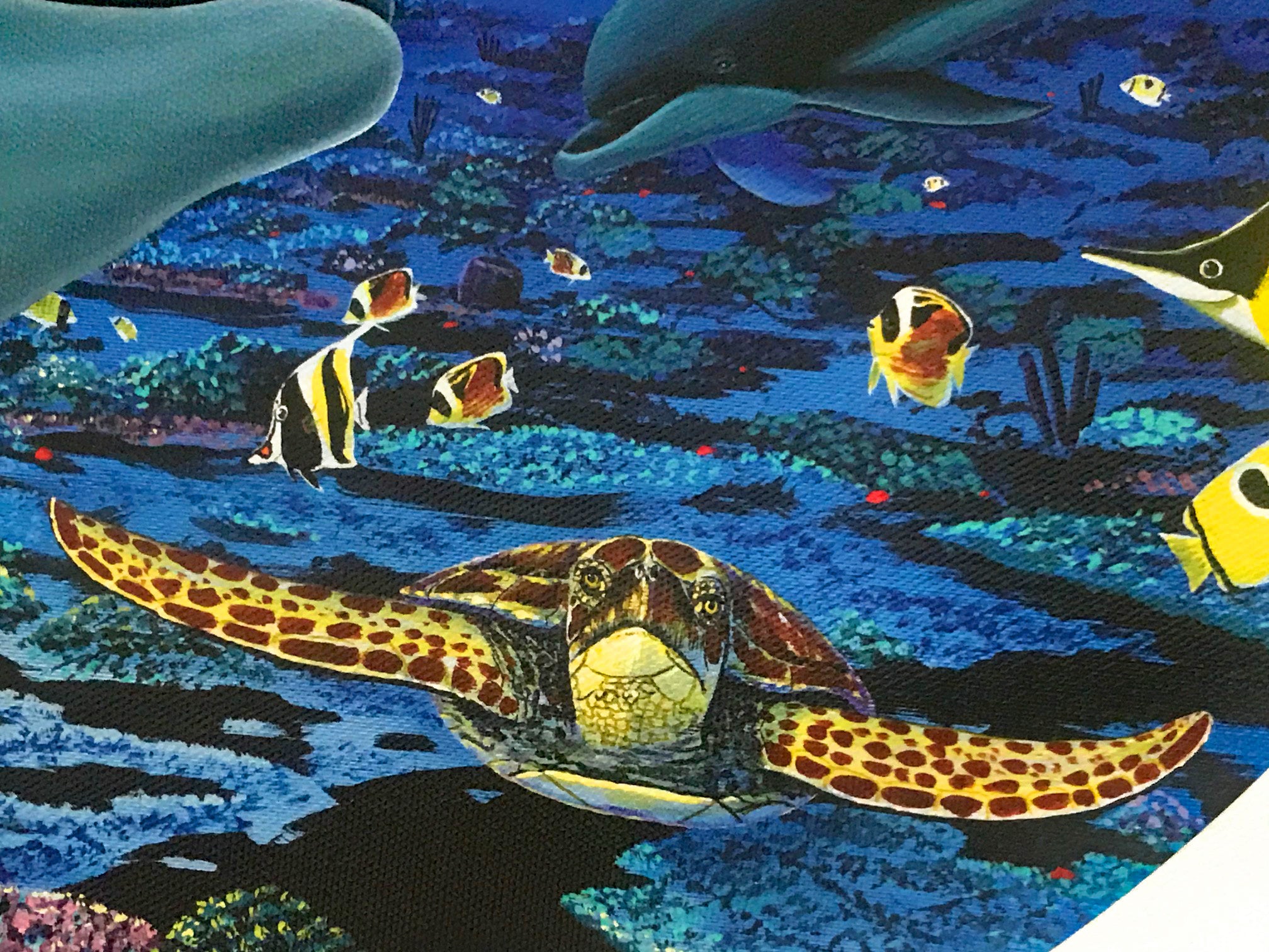 Moonlight Celebration Wyland Canvas Giclée Print Artist Hand Signed and Numbered