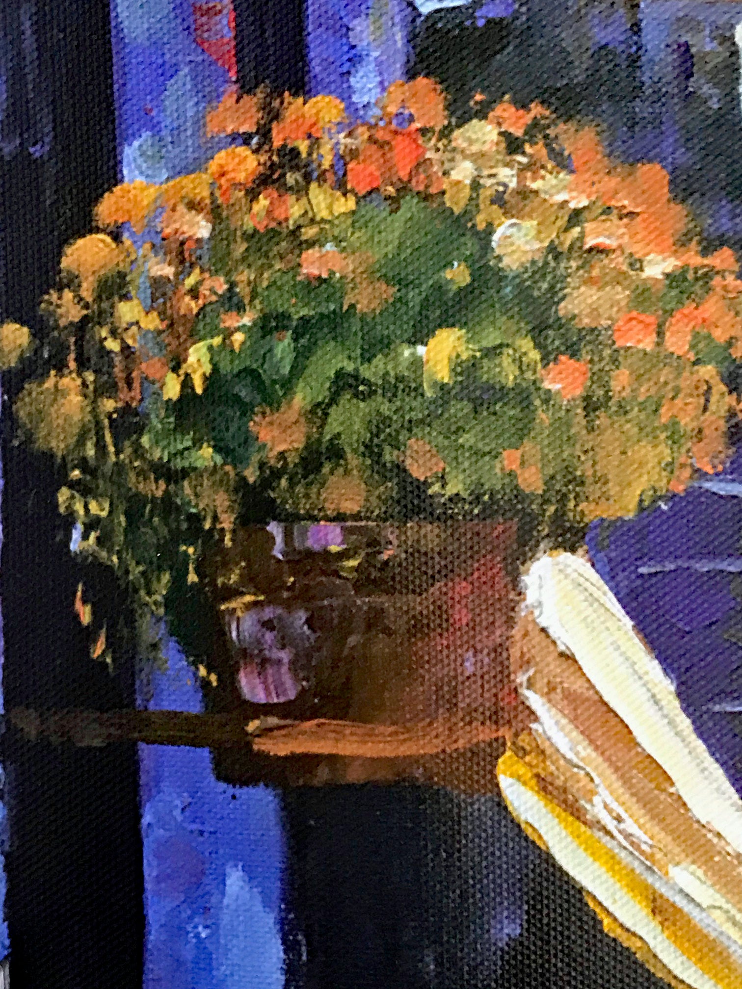 Lakeside Balcony Howard Behrens Hand Embellished Canvas Giclée Print Numbered with Artist Authorized Signature