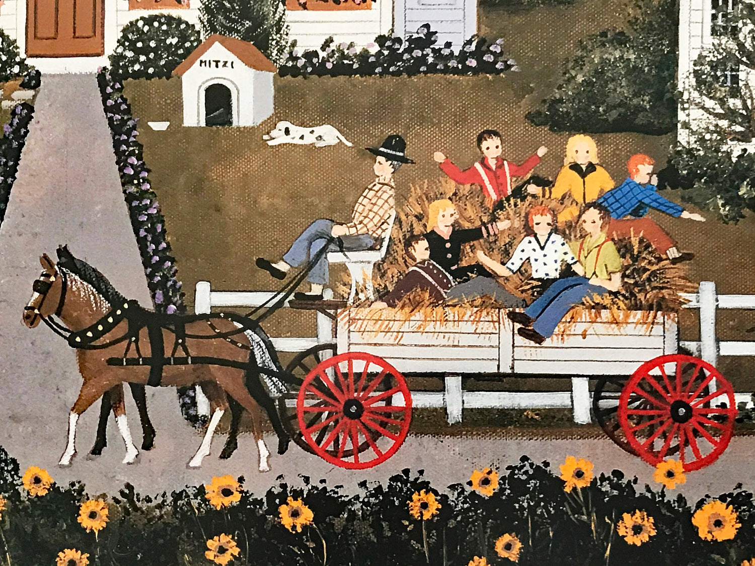 Road Rage Jane Wooster Scott Offset Lithograph Print Artist Hand Signed and Numbered