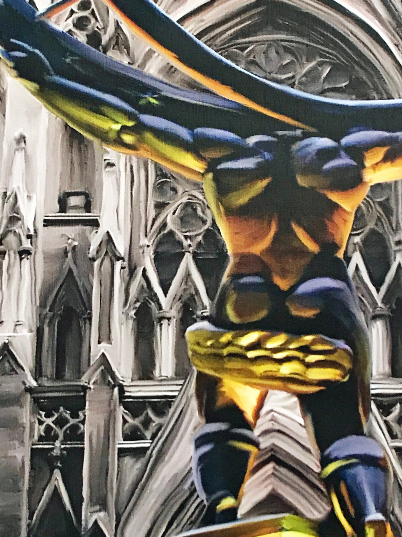 Fallen Angel Chris Dellorco Canvas Giclée Print Artist Hand Signed and Numbered