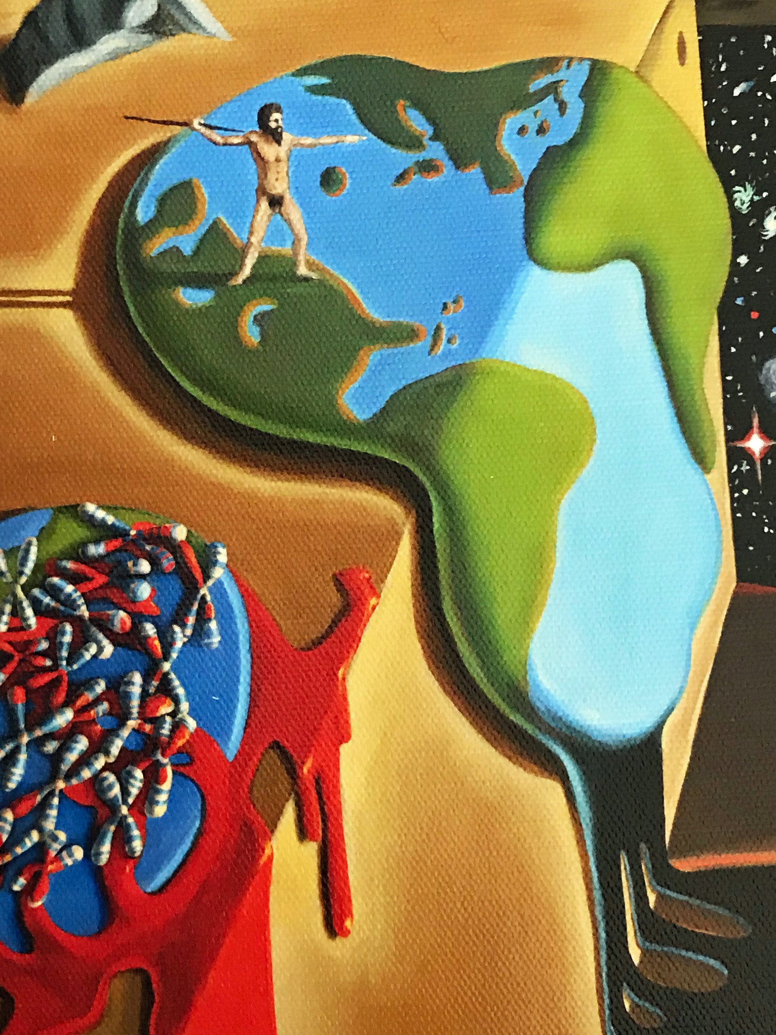 The Persistence of Man Charles Lynn Bragg Canvas Giclée Print Artist Hand Signed and Numbered