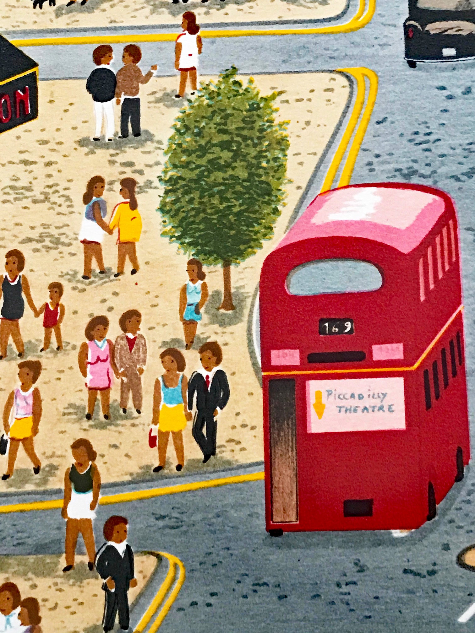 London Oxford Street Fanch Ledan Artist Proof Lithograph Print Hand Signed and Numbered