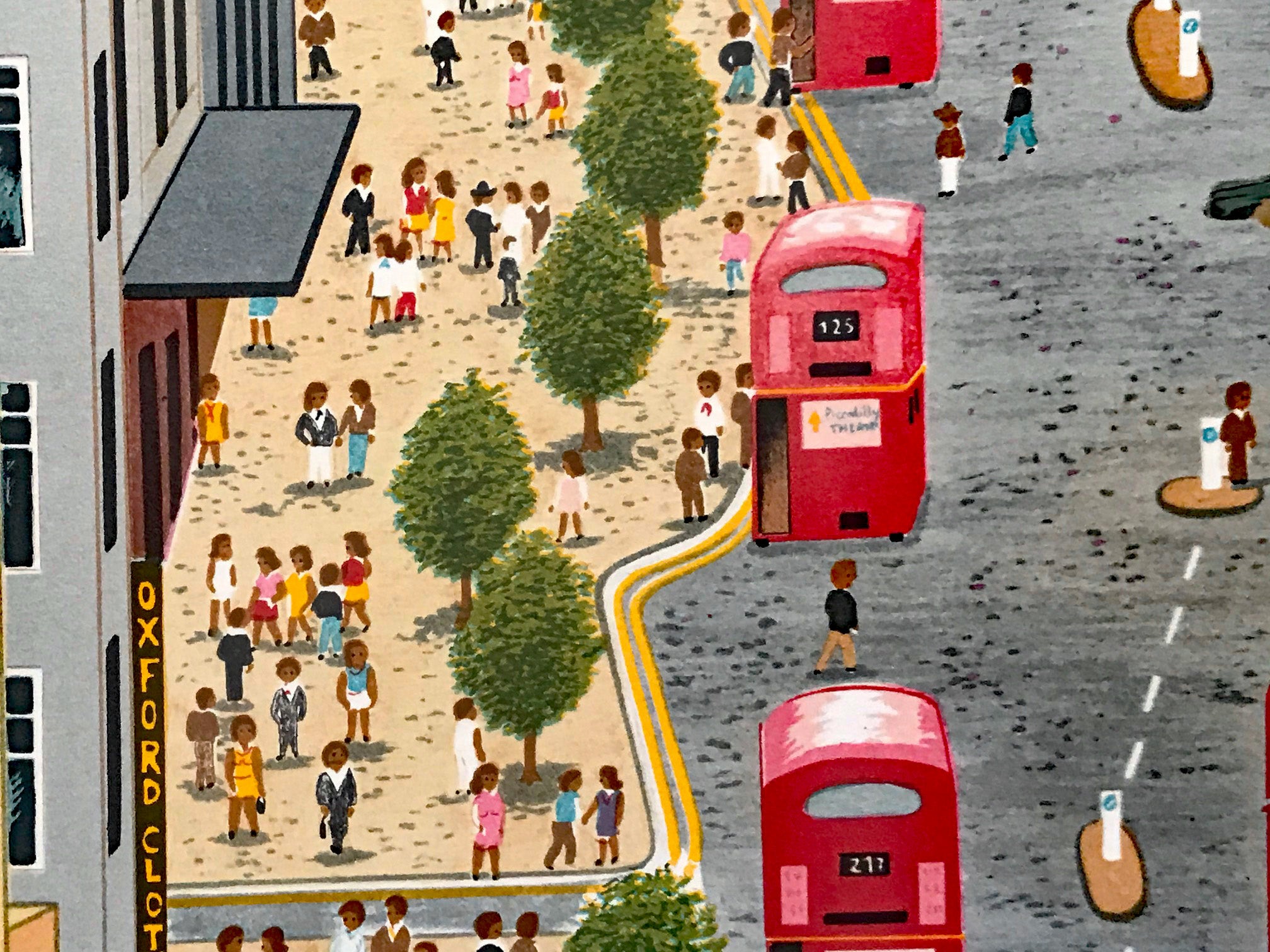 London Oxford Street Fanch Ledan Artist Proof Lithograph Print Hand Signed and Numbered