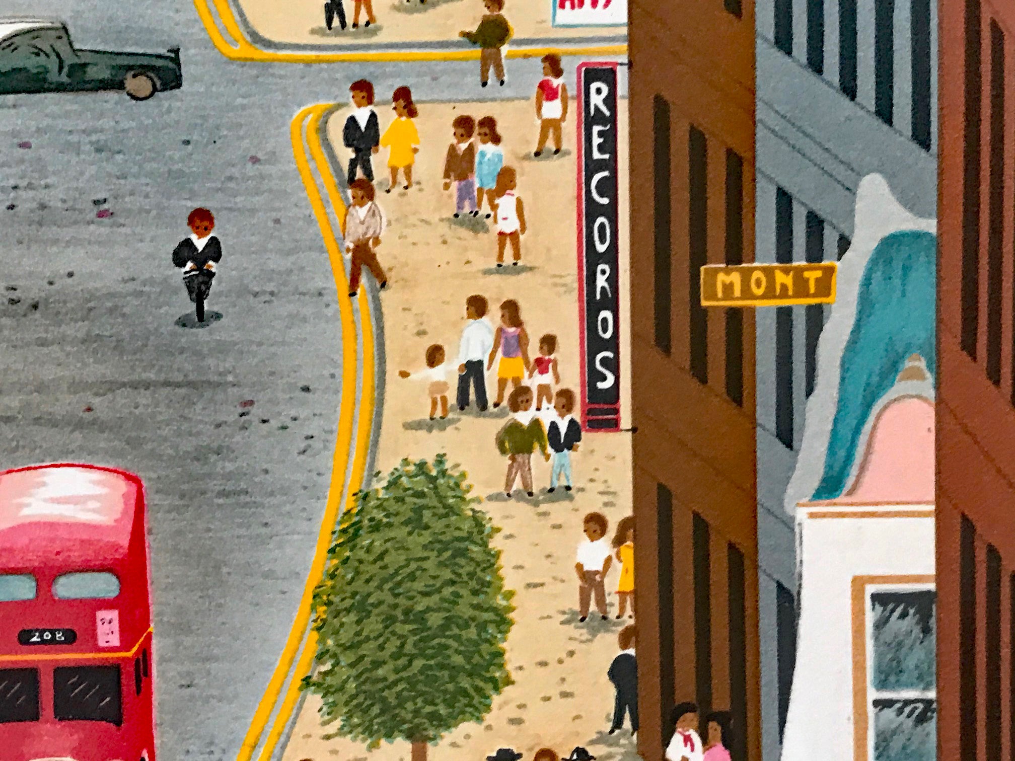 London Oxford Street Fanch Ledan Artist Proof Lithograph Print Hand Signed and Numbered