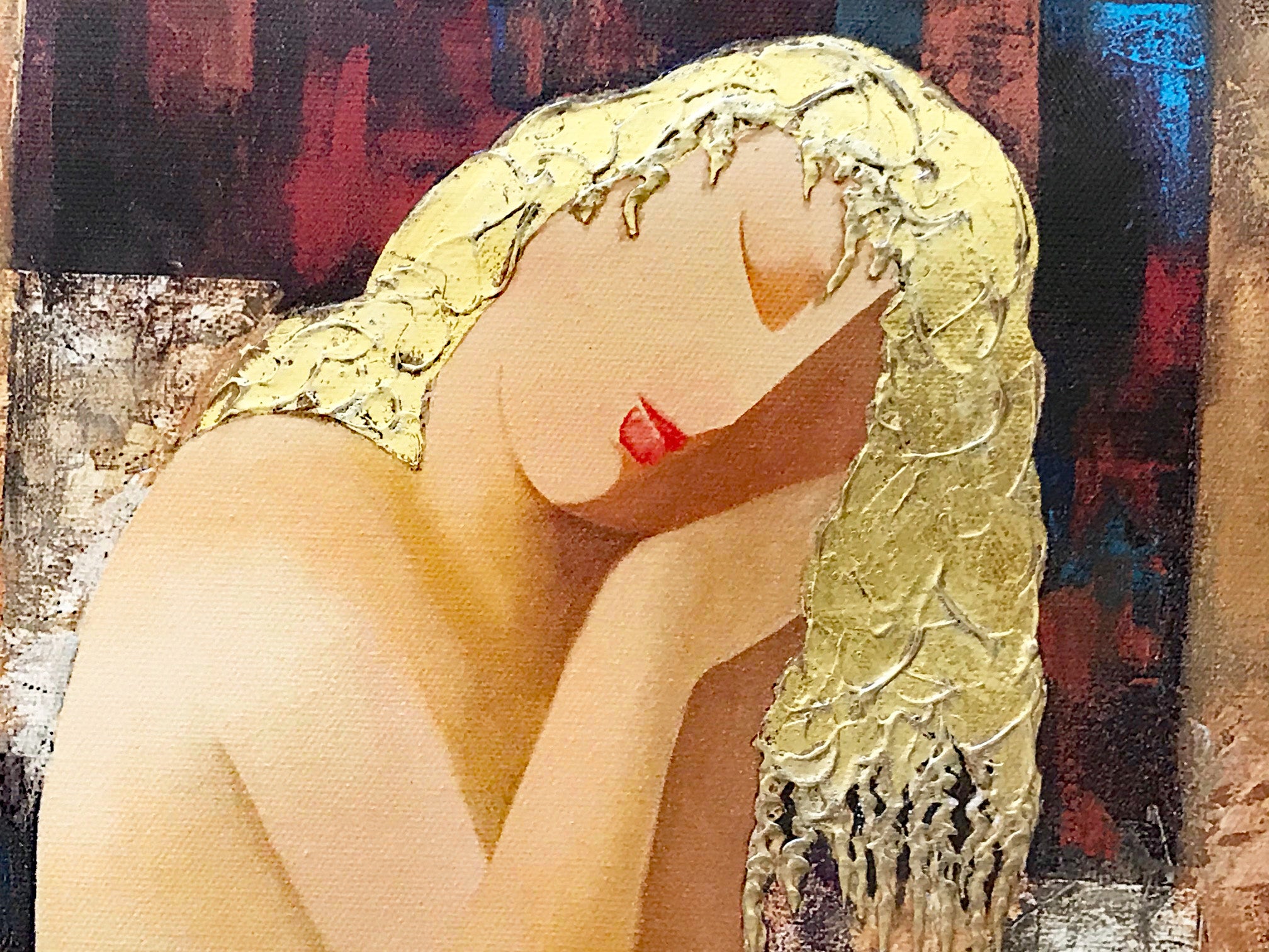 Inspiration Arbe Ara Berberyan Artist Hand Embellished Canvas Giclée Print Signed and Numbered