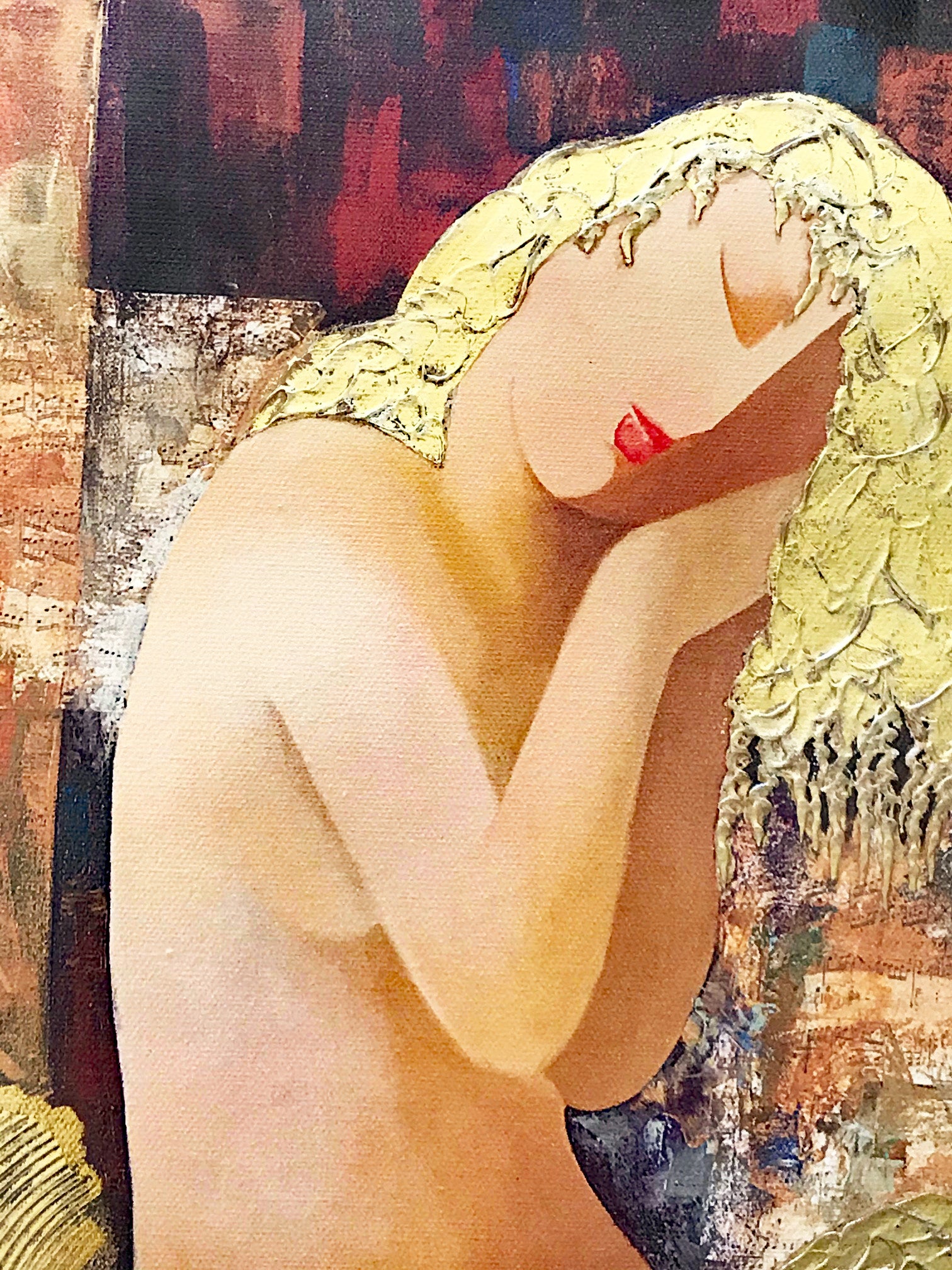 Inspiration Arbe Ara Berberyan Artist Hand Embellished Canvas Giclée Print Signed and Numbered