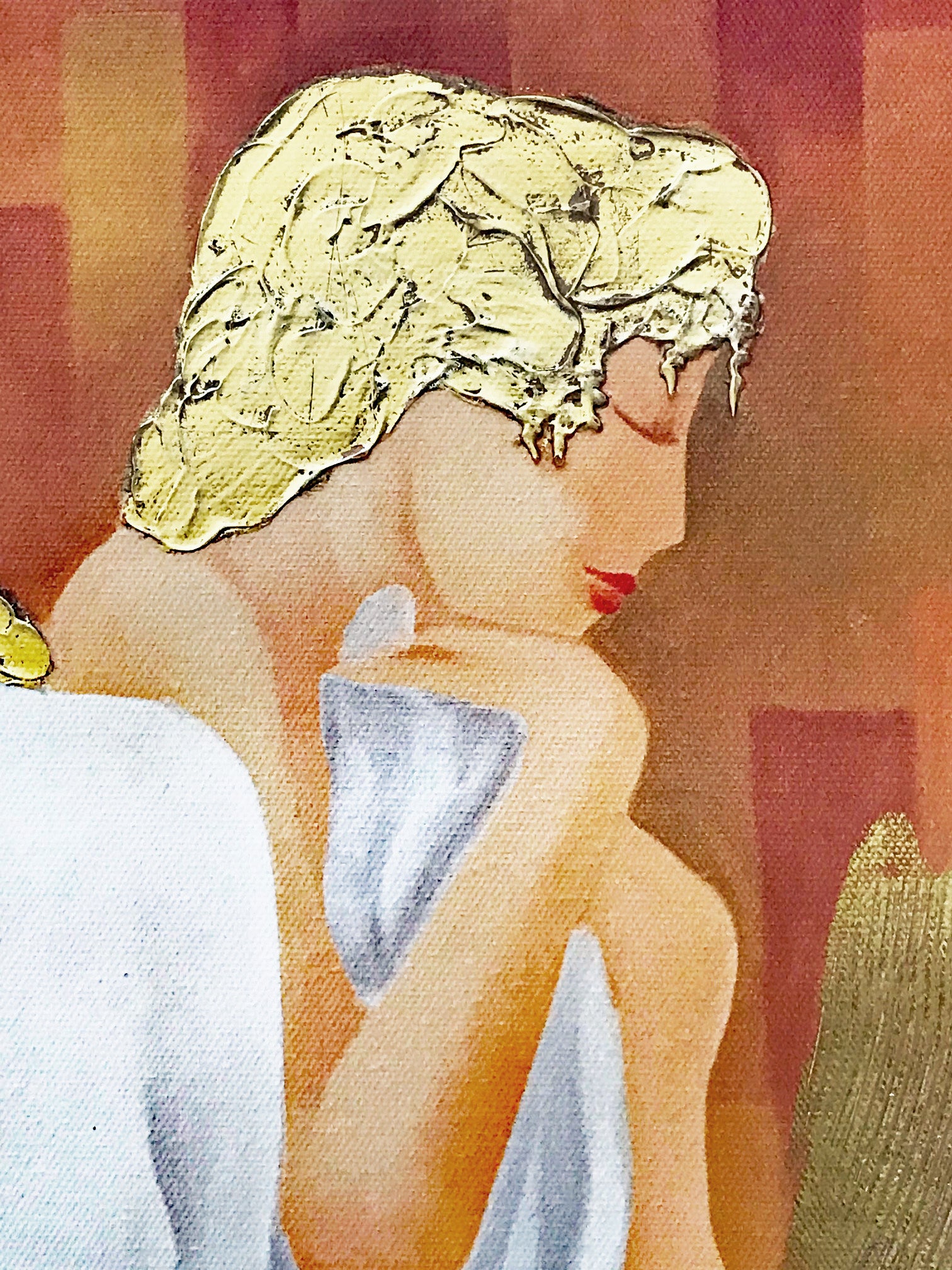 Tranquil Reflections Arbe Ara Berberyan Artist Hand Embellished Canvas Giclée Numbered Print Signed and Numbered