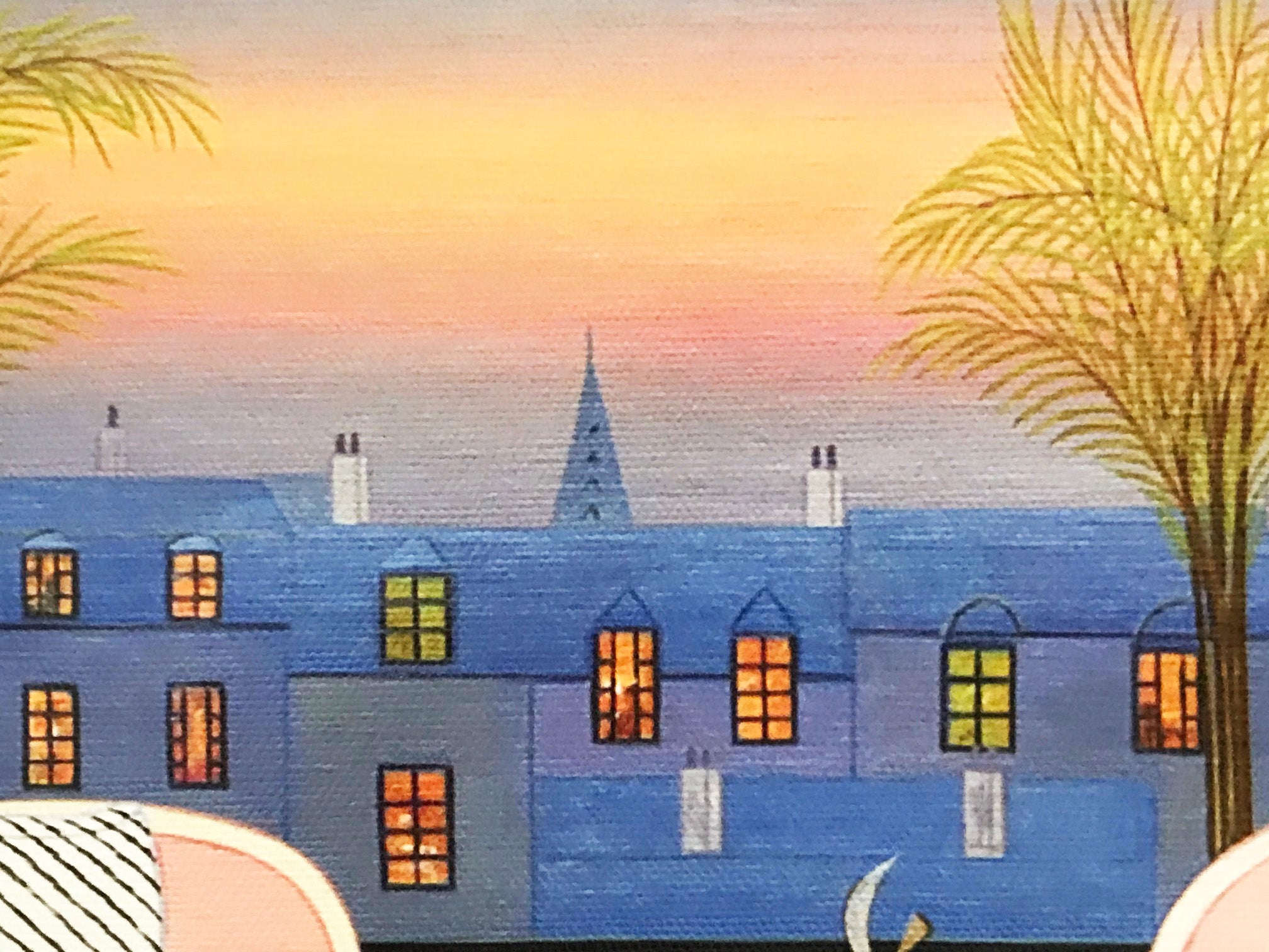 Over Paris Roofs Fanch Ledan Canvas Giclée Print Artist Hand Signed and Numbered