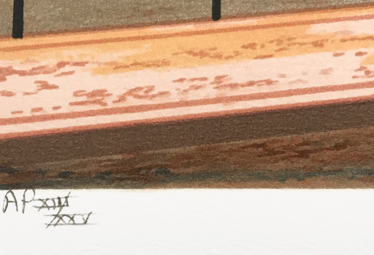 Rue Mouffetard Fanch Ledan Artist Proof Lithograph Print Hand Signed and Roman Numeral Numbered