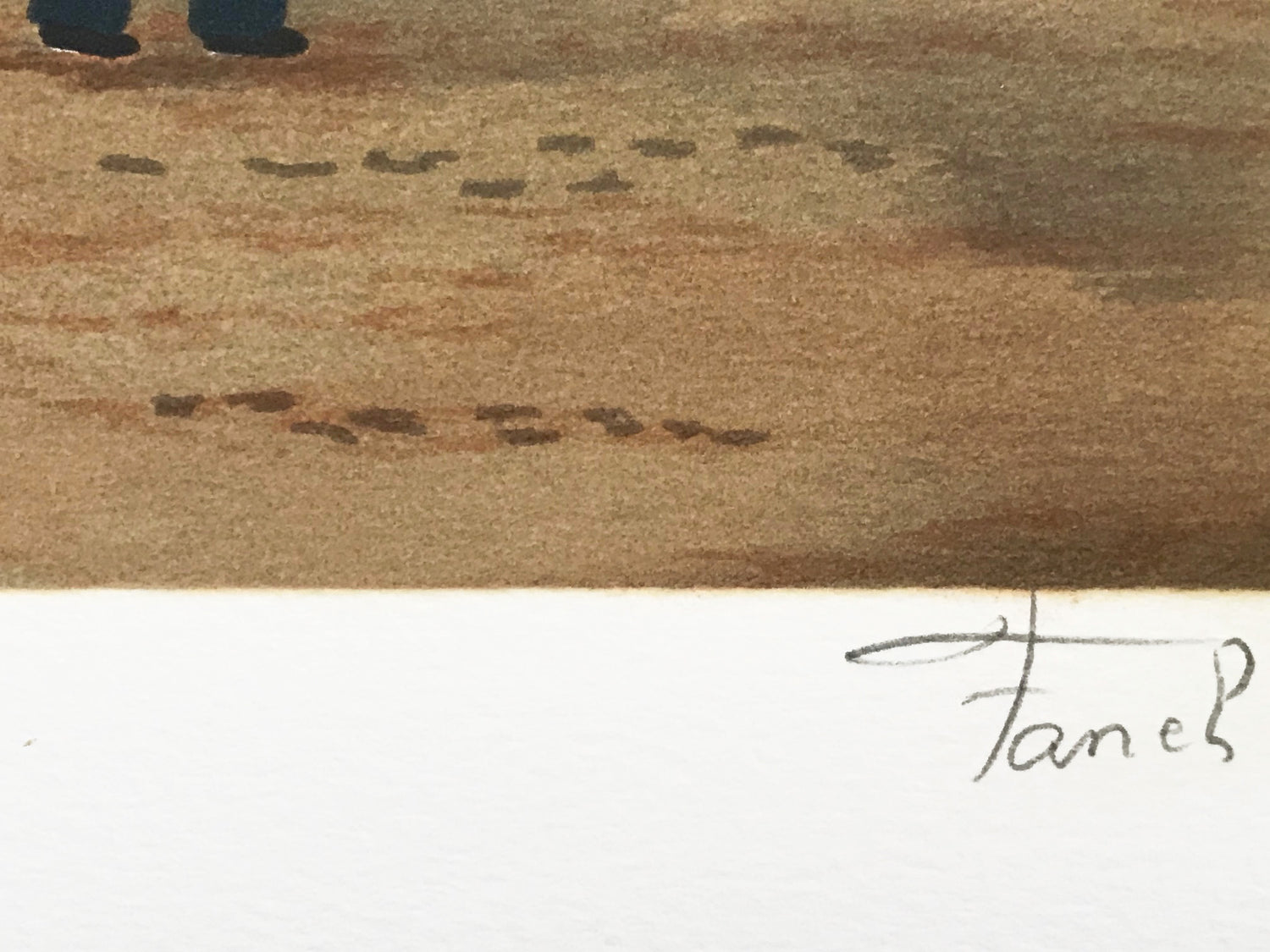 Rue Mouffetard Fanch Ledan Artist Proof Lithograph Print Hand Signed and Roman Numeral Numbered