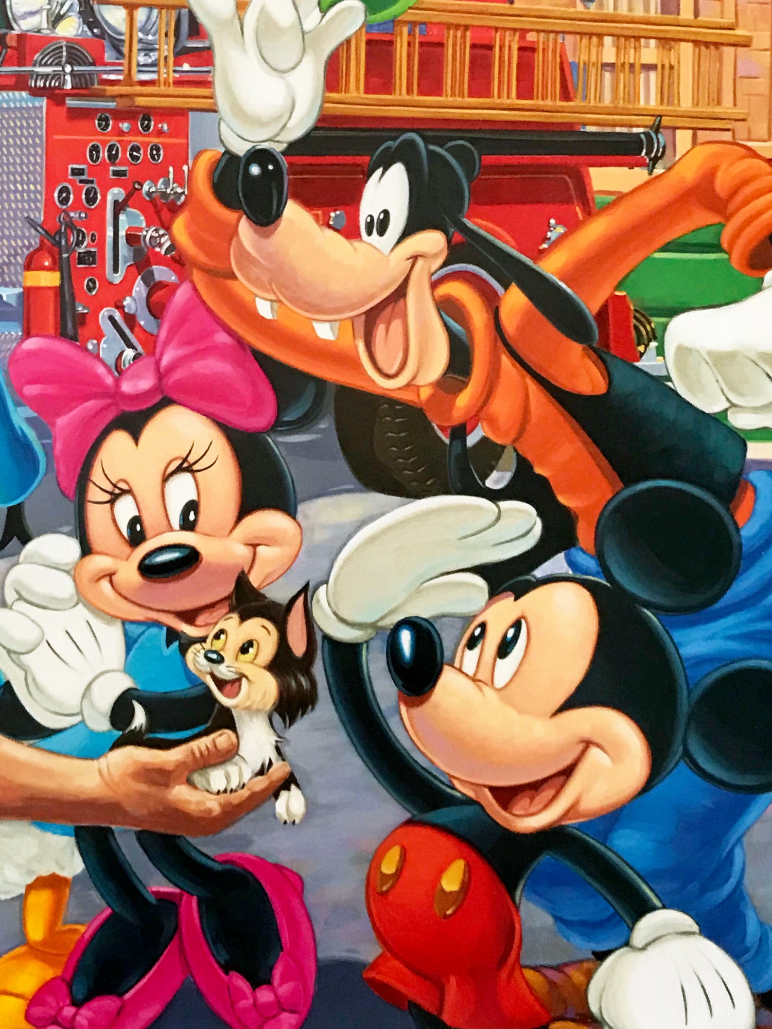 Engine 55 by Manuel Hernandez  Mixed Media Print Artist Hand Signed and Numbered