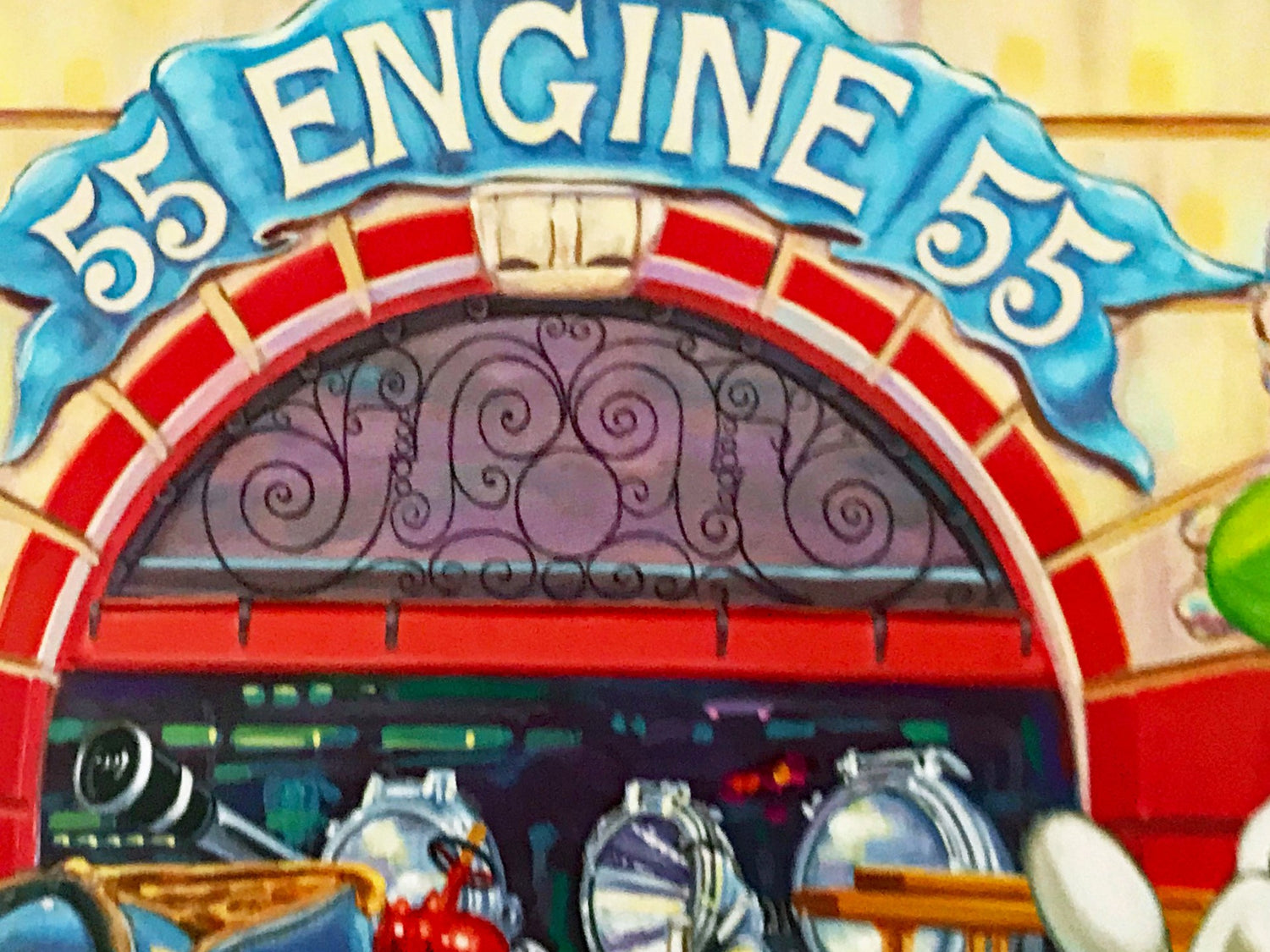 Engine 55 by Manuel Hernandez  Mixed Media Print Artist Hand Signed and Numbered