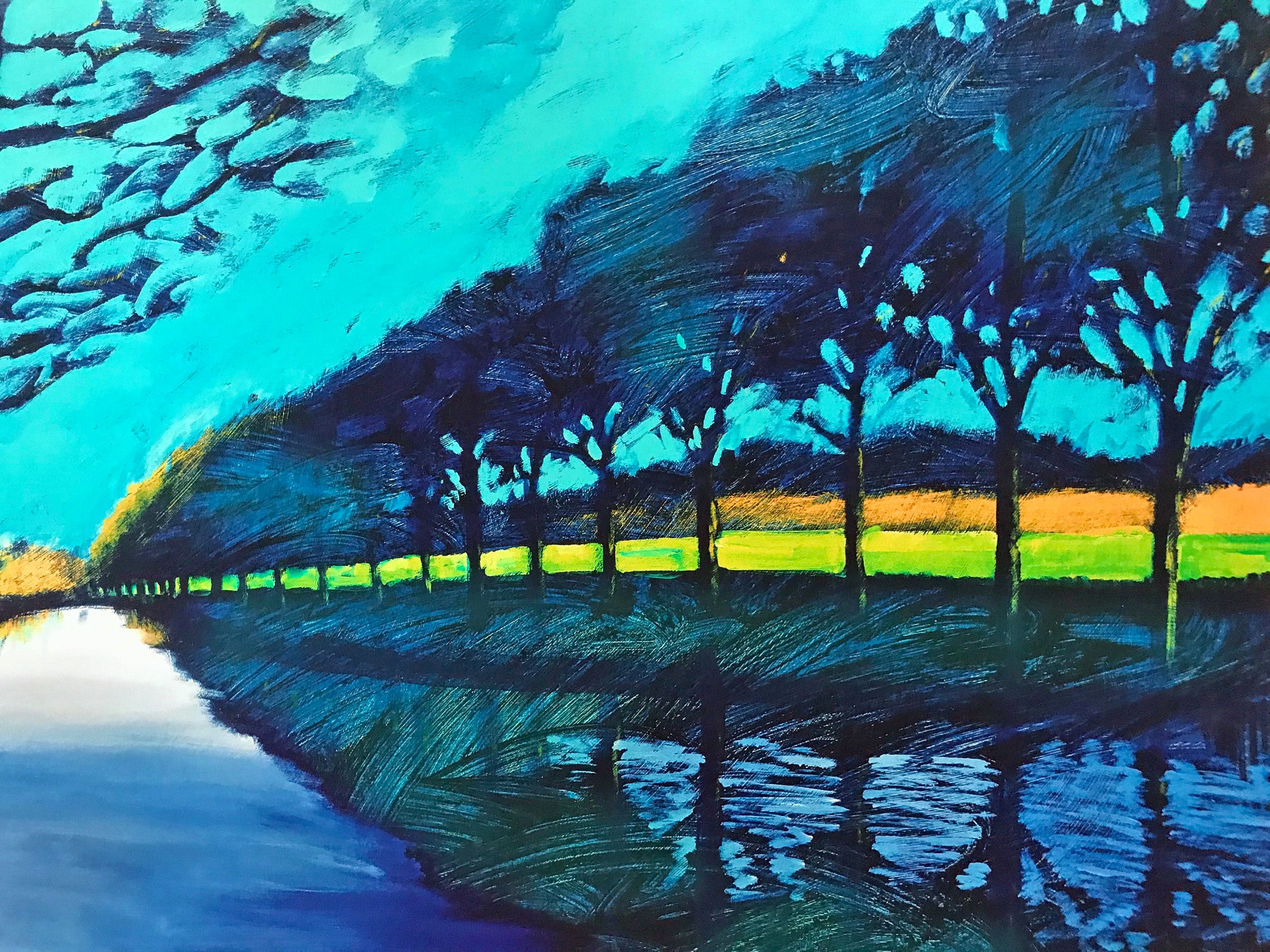 Downstream II Paul Powis Giclée Print Artist Hand Signed and Numbered