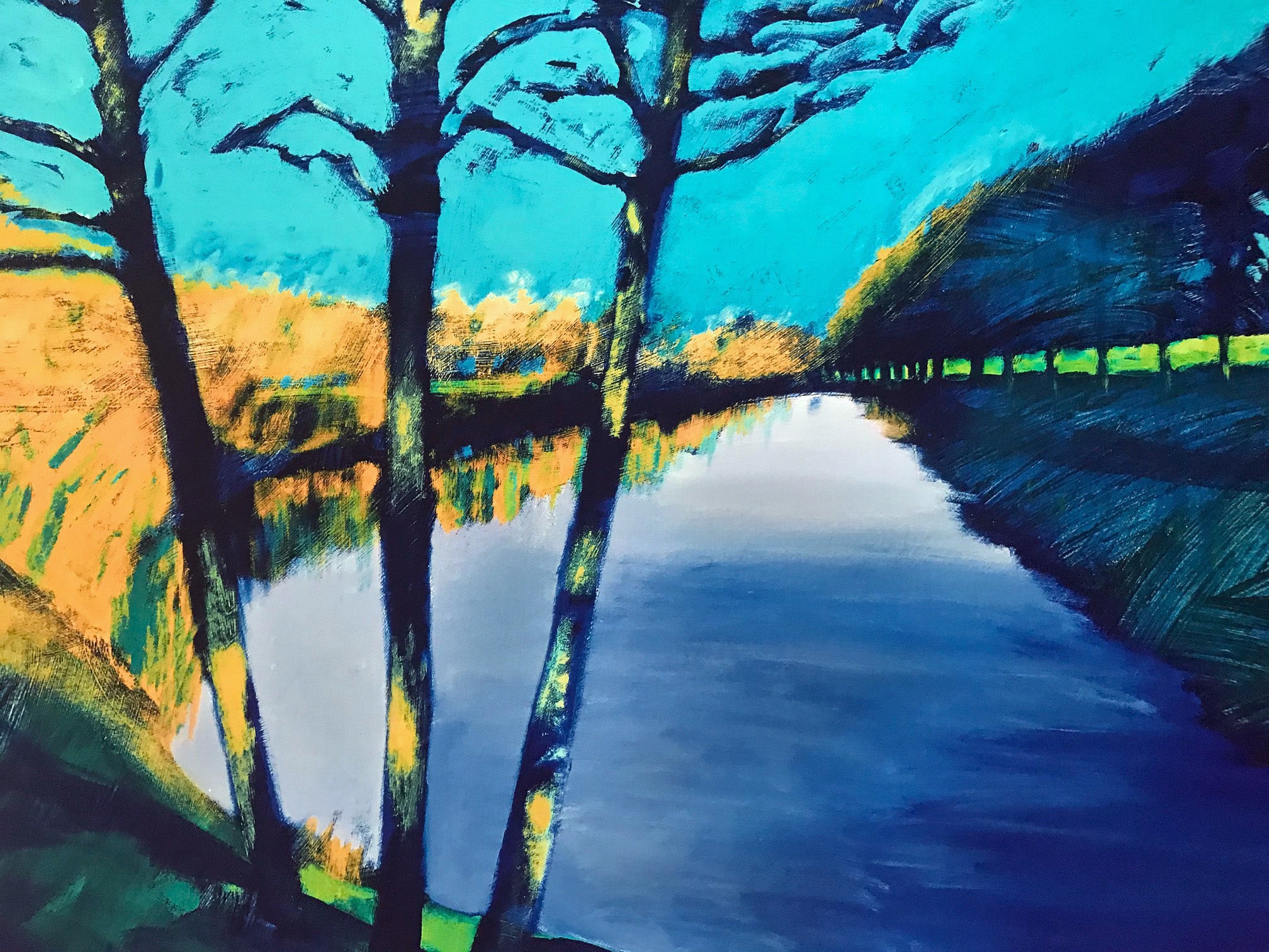 Downstream II Paul Powis Giclée Print Artist Hand Signed and Numbered