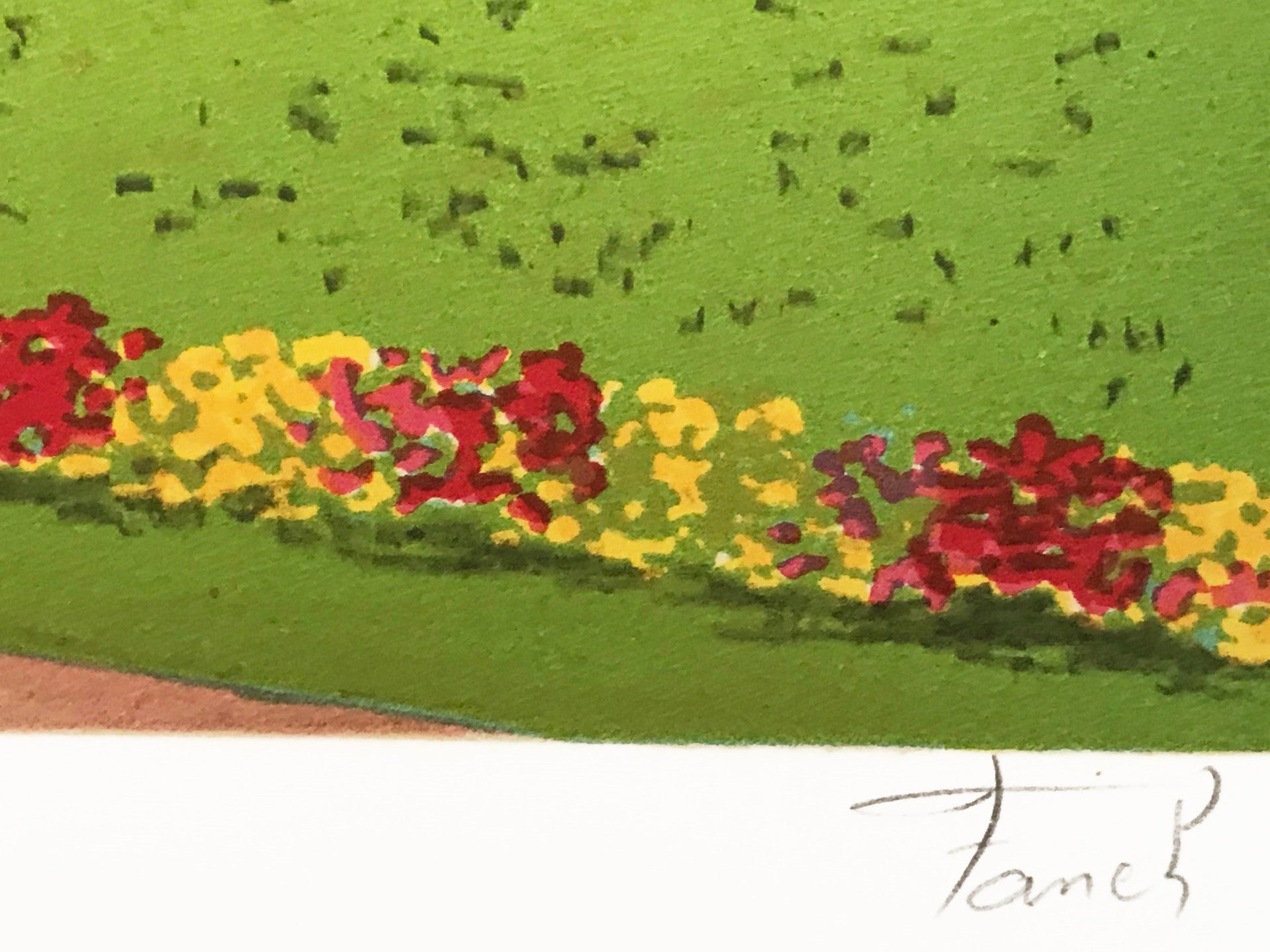 Bassin du Luxembourg Fanch Ledan Artist Proof Lithograph Print Hand Signed and AP Numbered