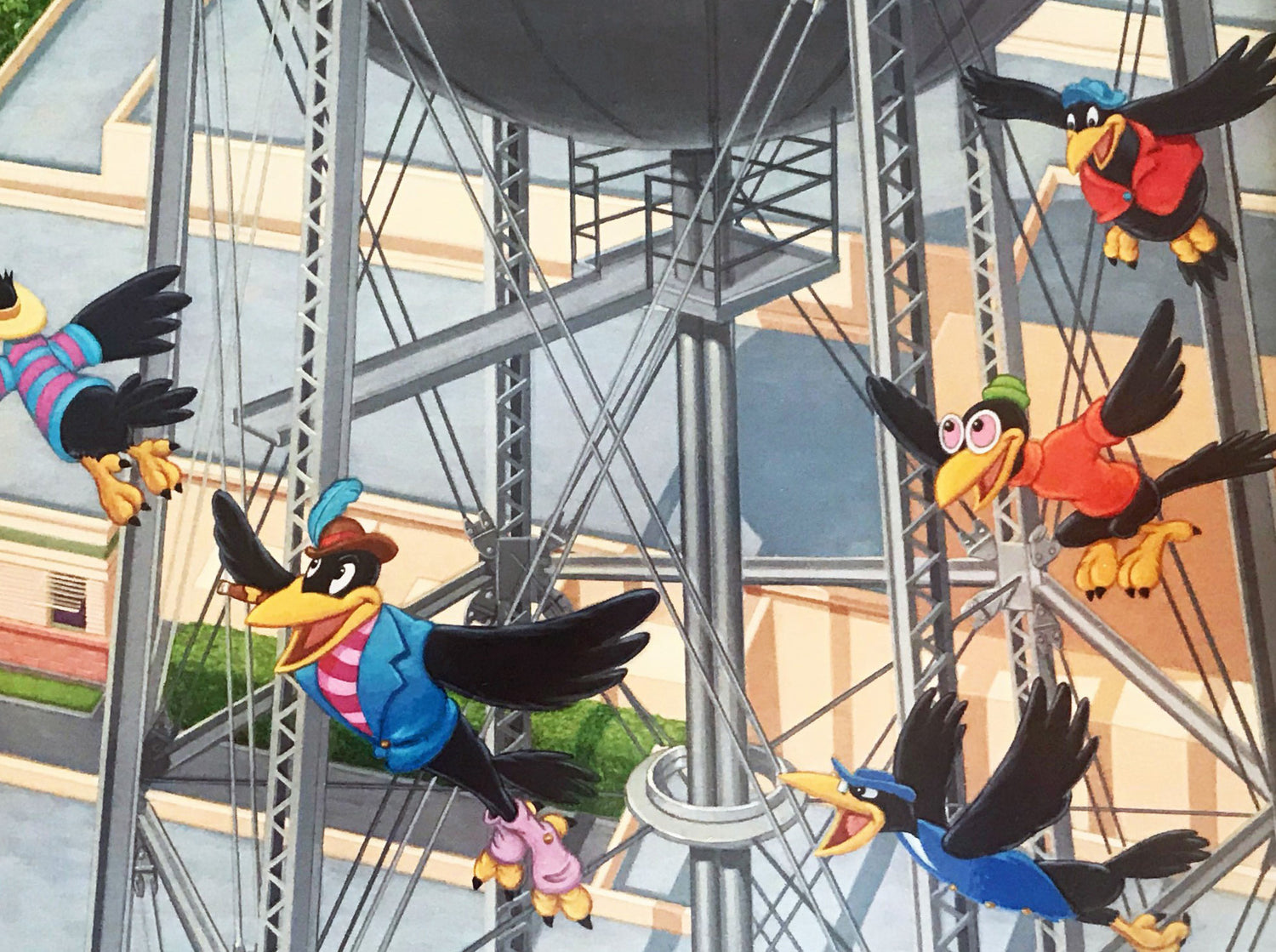 A Day at the Studio Manny Hernandez Mixed Media Print Artist Hand Signed and Numbered