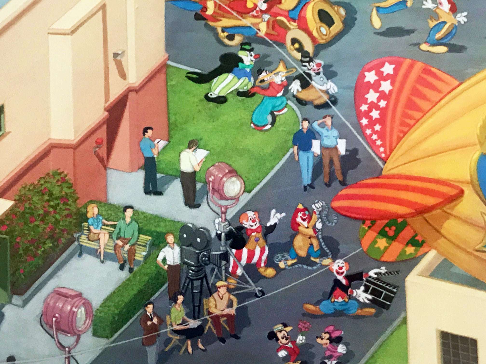 A Day at the Studio Manny Hernandez Mixed Media Print Artist Hand Signed and Numbered