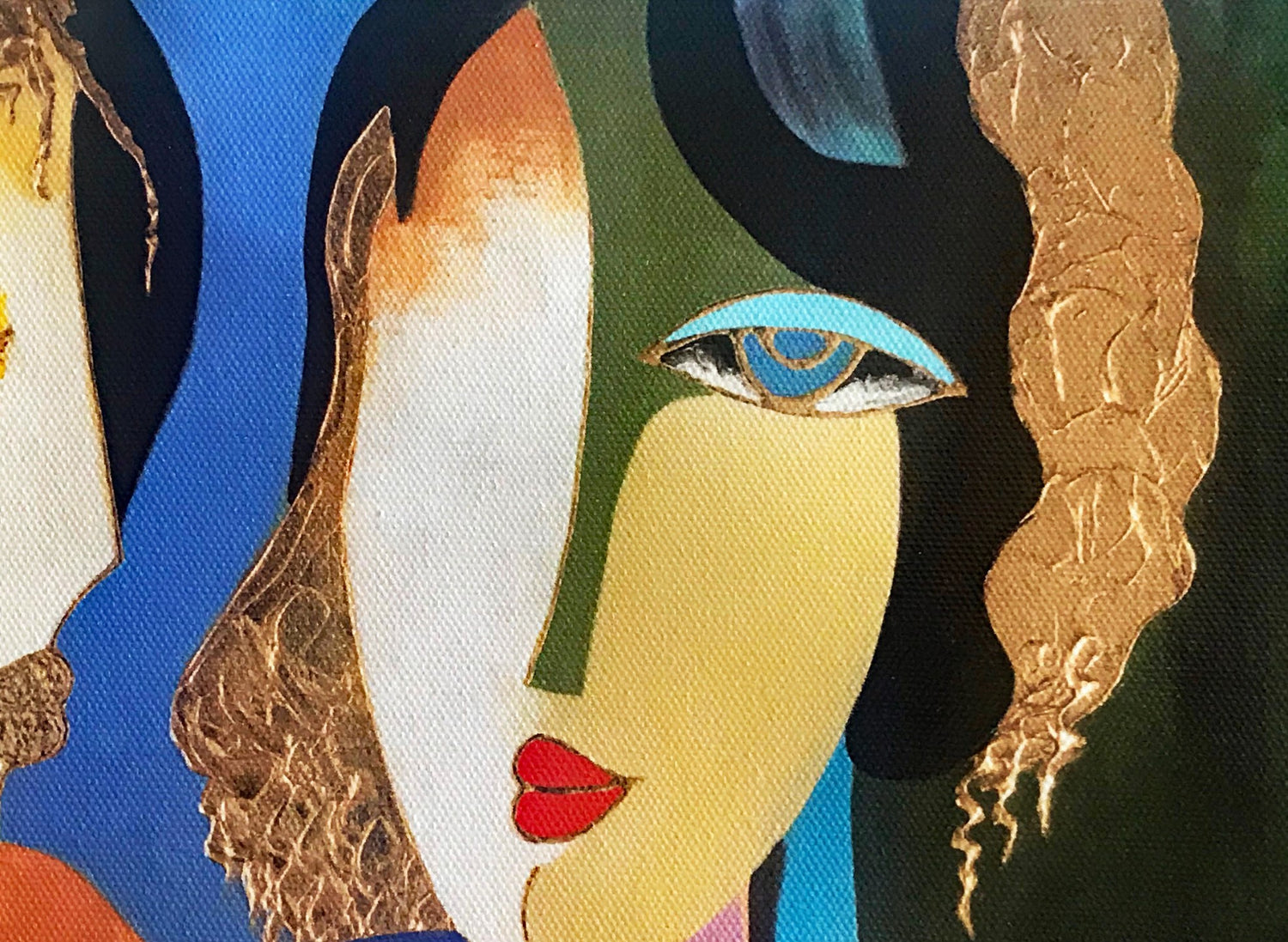 Contemplation with Pomegranate Arbe Berberyan Canvas Giclée Print Artist Hand Signed and Numbered