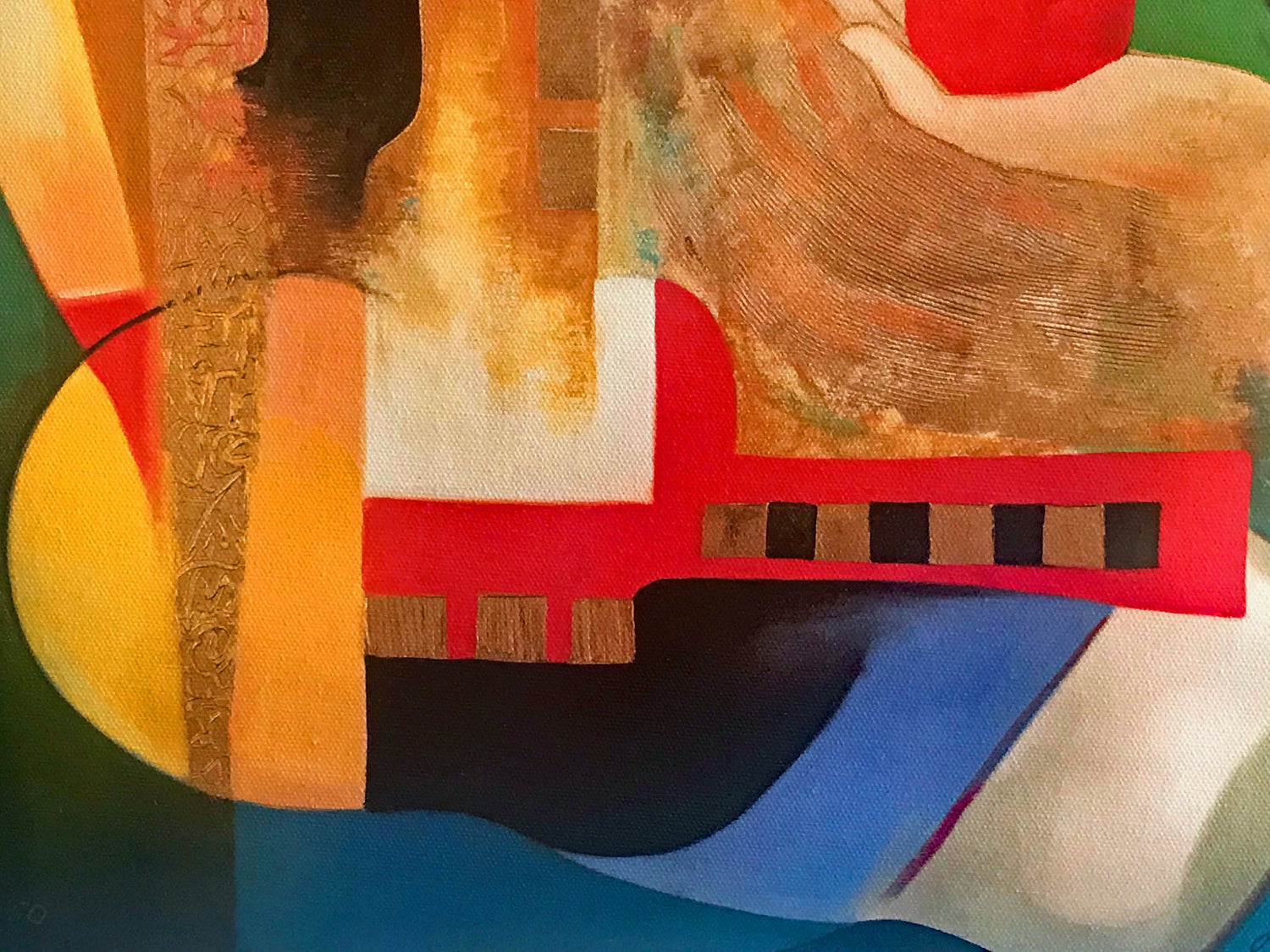 Contemplation with Pomegranate Arbe Berberyan Canvas Giclée Print Artist Hand Signed and Numbered