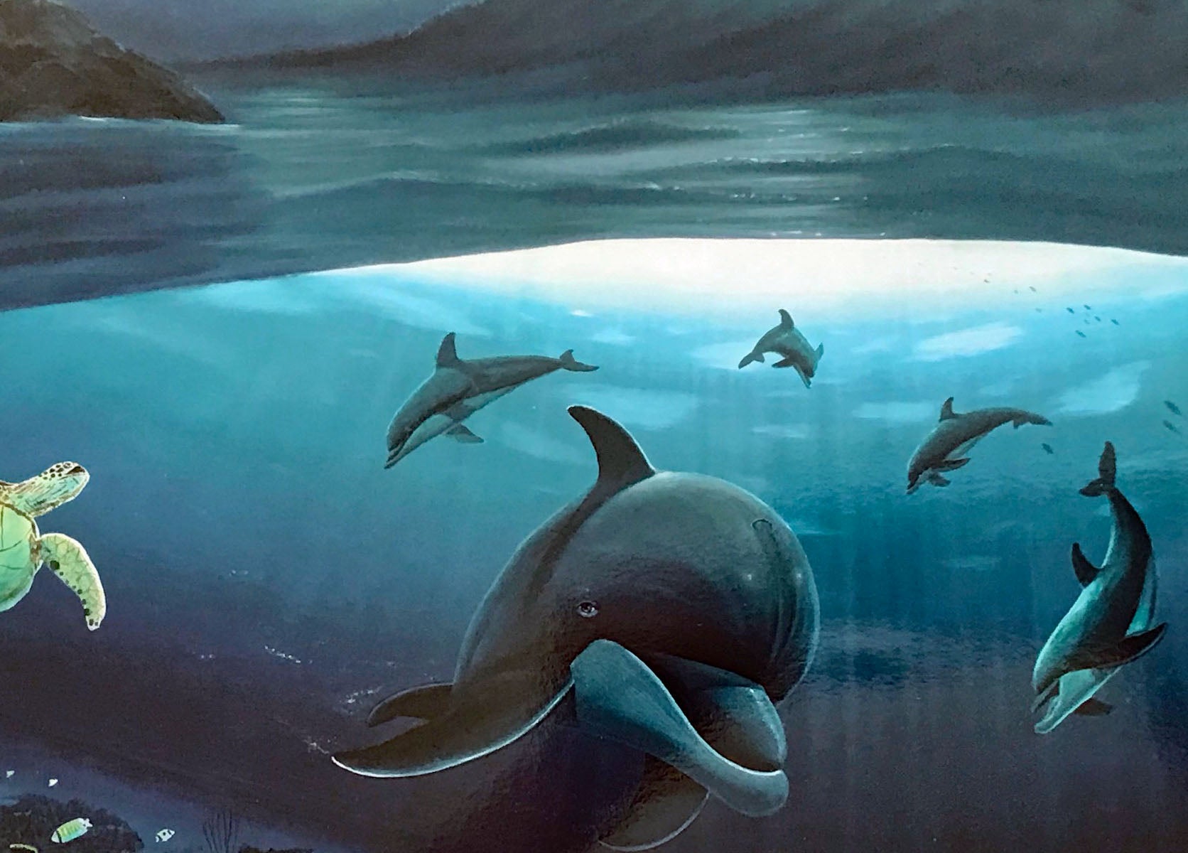 Mystical Waters Wyland Lithograph Print Artist Hand Signed and Numbered