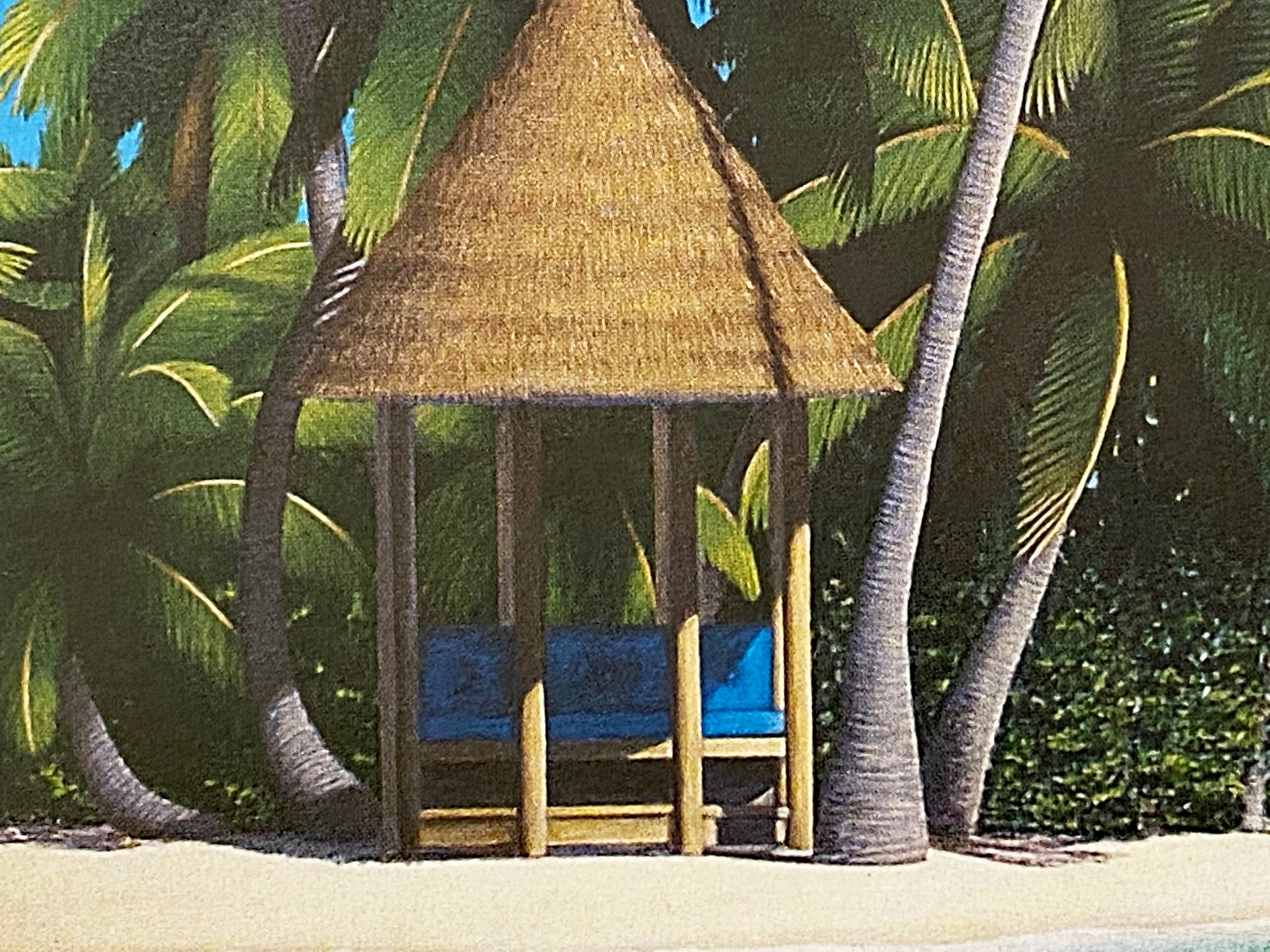 The Cabana Dan Mackin Lithograph Print Artist Hand Signed and Numbered