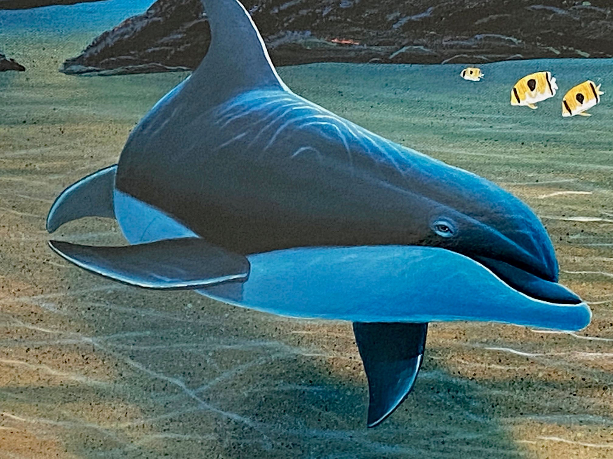 Moonlit Waters Wyland Lithograph Print Artist Hand Signed and Numbered