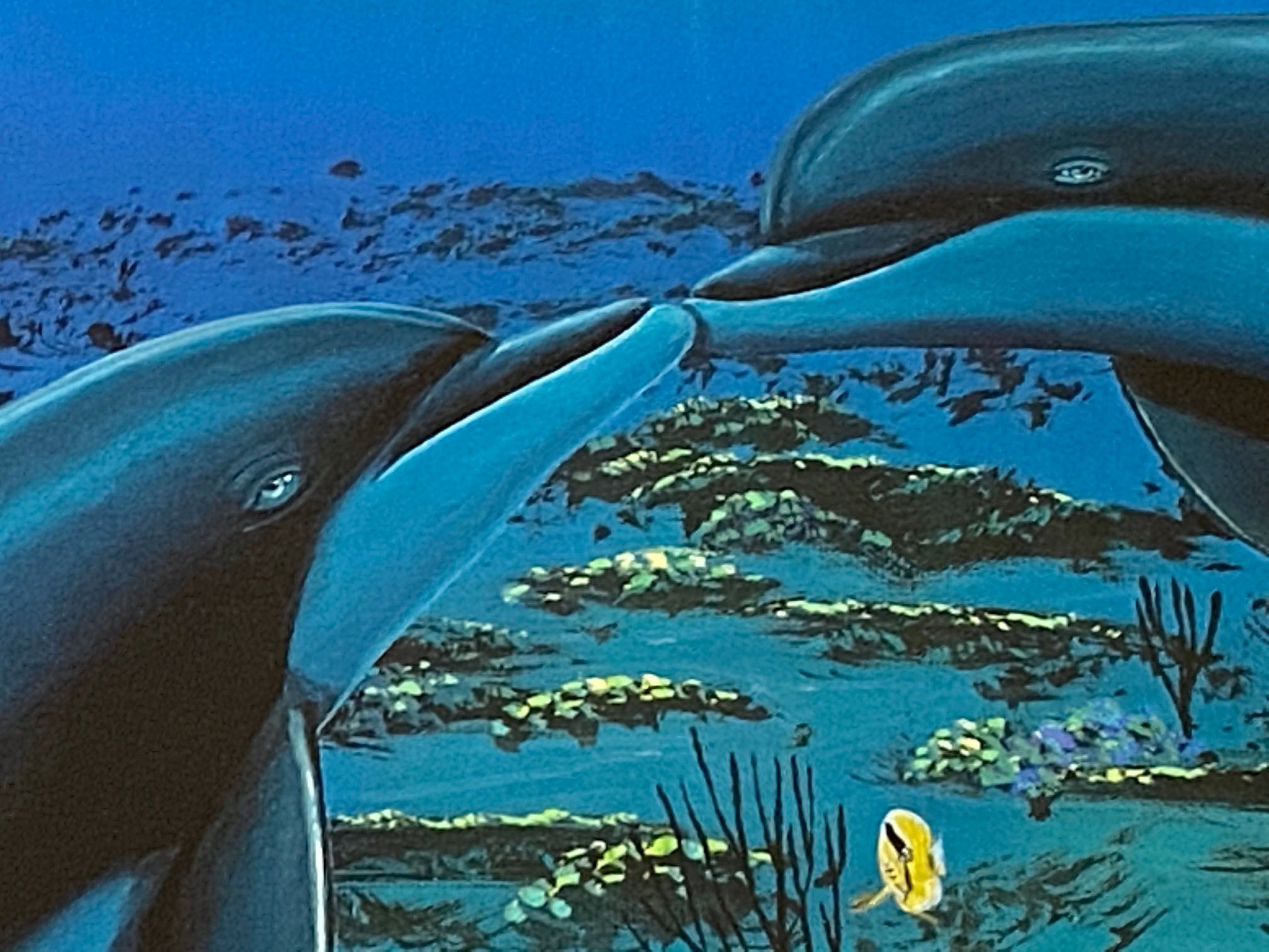 Kiss for the Sea Wyland Lithograph Print Artist Hand Signed and Numbered