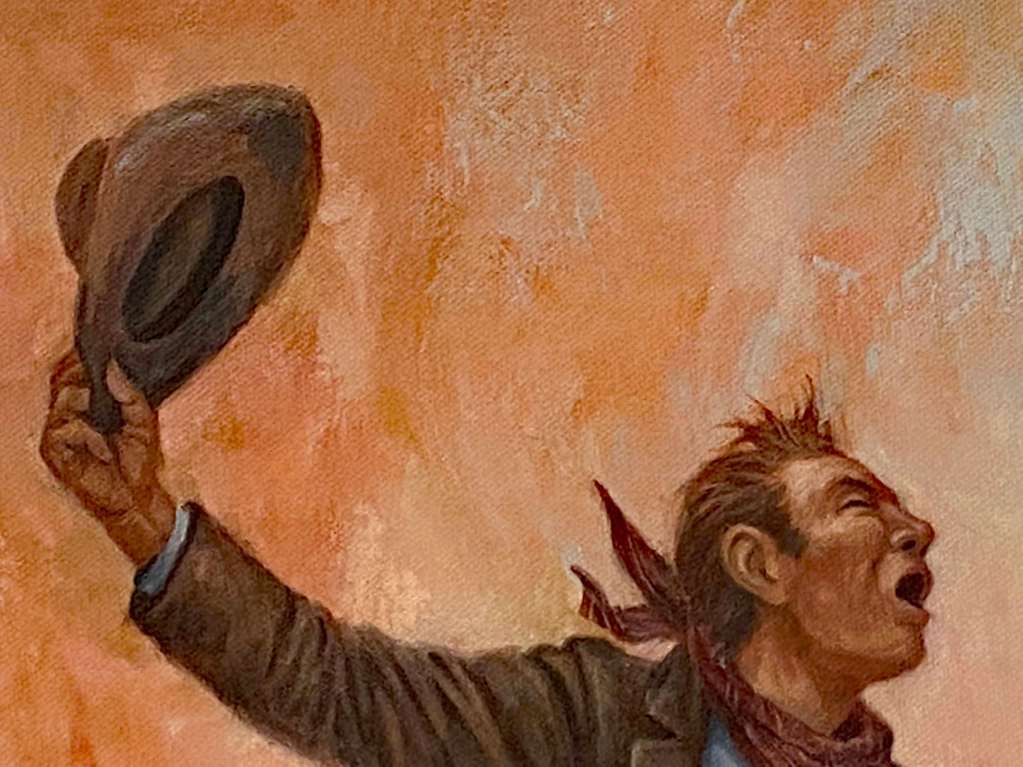 Off To See The Elephant Larry Fanning Artist Proof Canvas Giclée Print Artist Hand Signed and AP Numbered