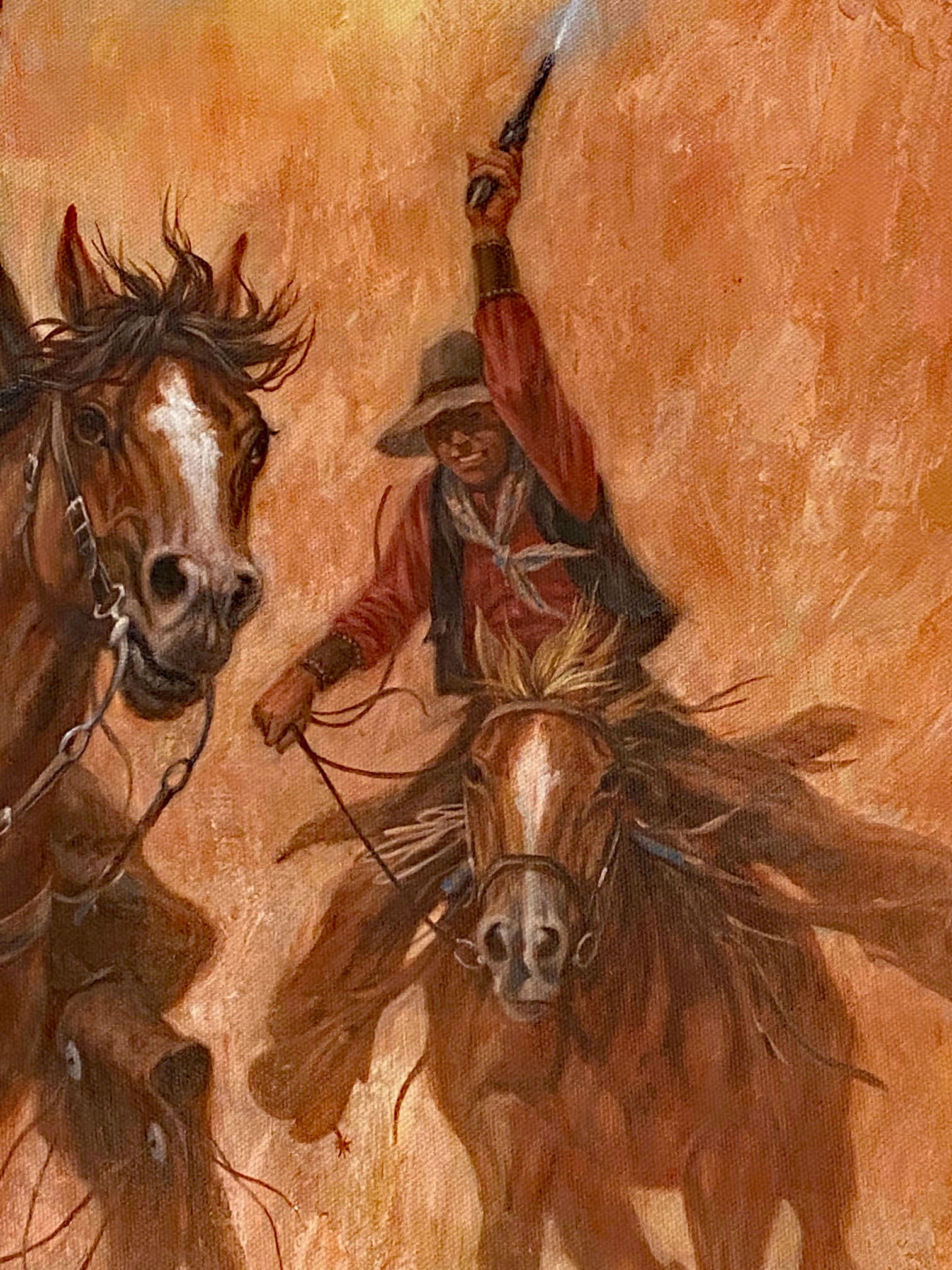 Off To See The Elephant Larry Fanning Artist Proof Canvas Giclée Print Artist Hand Signed and AP Numbered