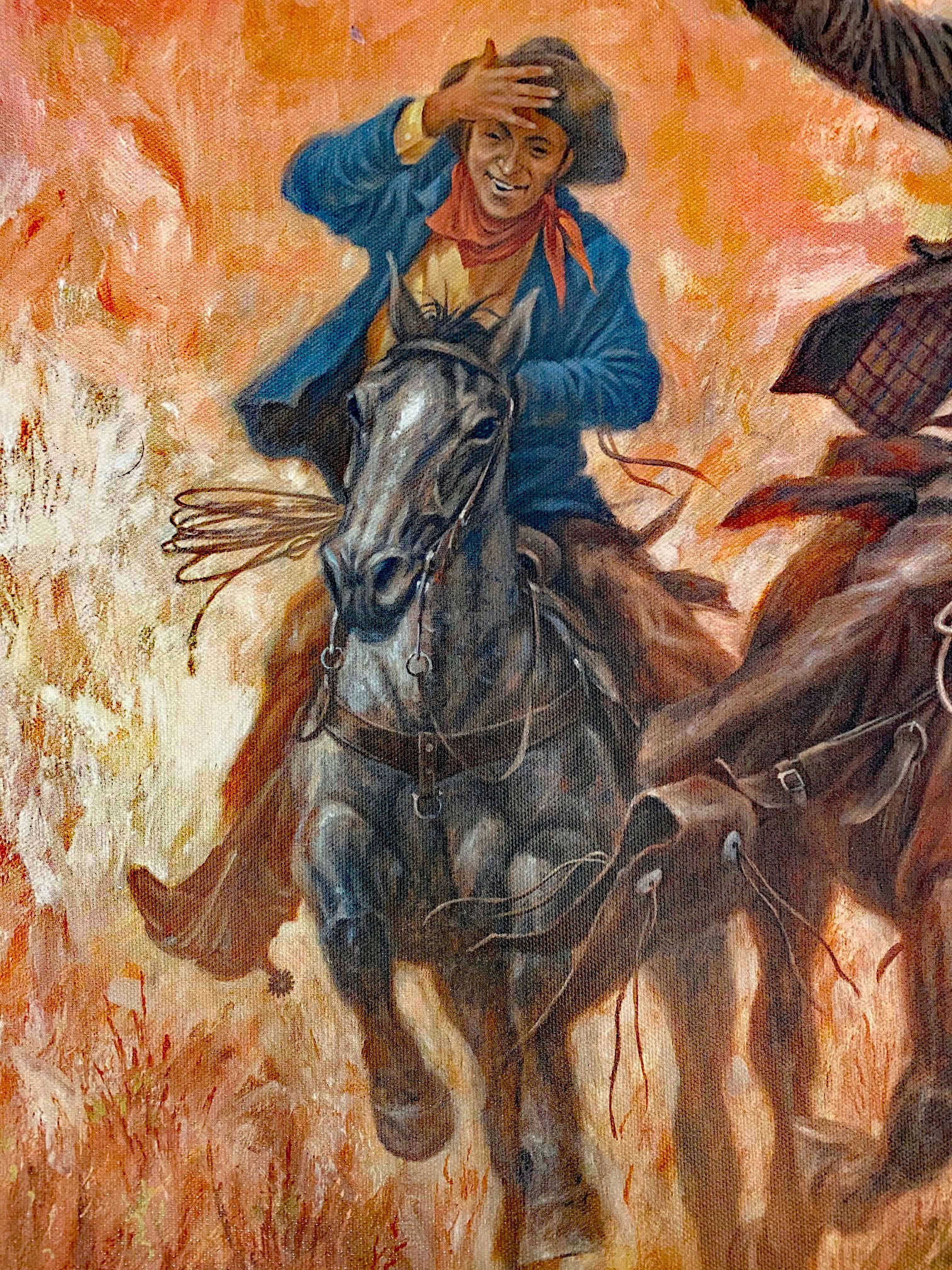 Off To See The Elephant Larry Fanning Artist Proof Canvas Giclée Print Artist Hand Signed and AP Numbered