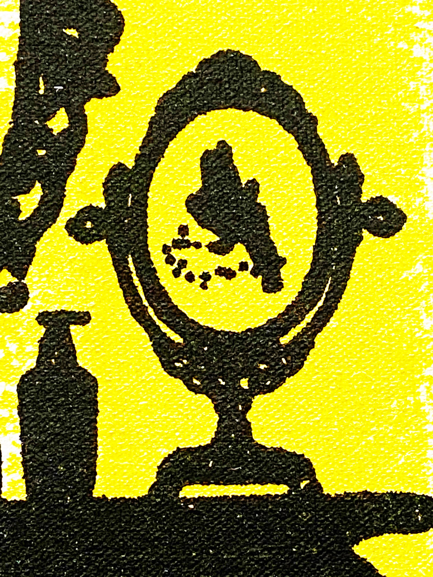 Tinker Bell Gail Rodgers Acrylic Silkscreen Painting on Canvas from her Mirror Mirror Series