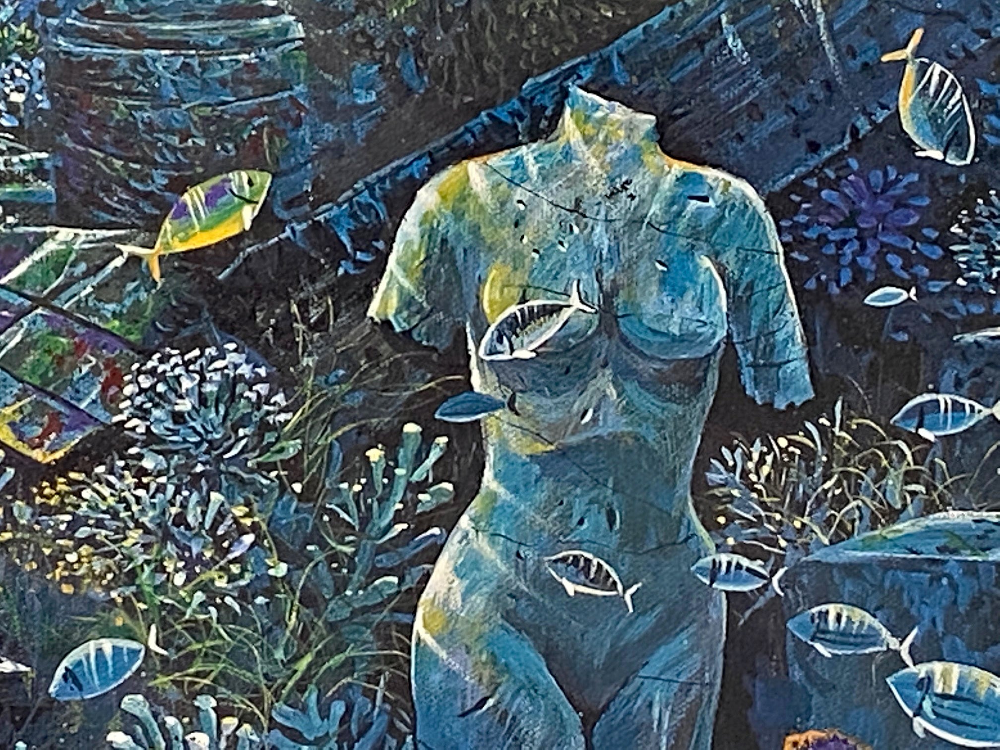 Athenian Odyssey Robert Lyn Nelson Mixed Media Print with Artist Hand Drawn Remarque Hand Signed and Numbered