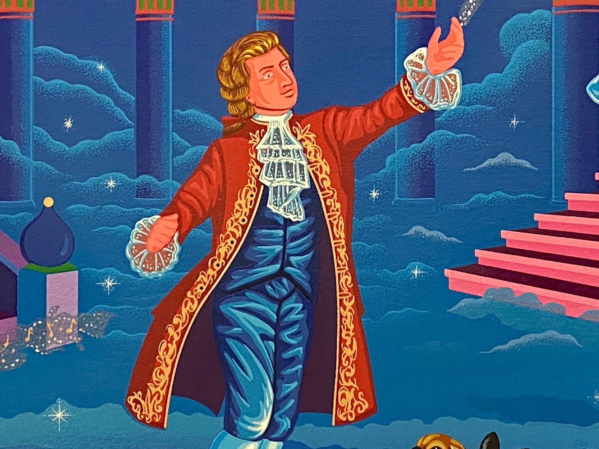 Tribute to Mozart Melanie Taylor Kent Serigraph Print Artist Hand Signed and Numbered