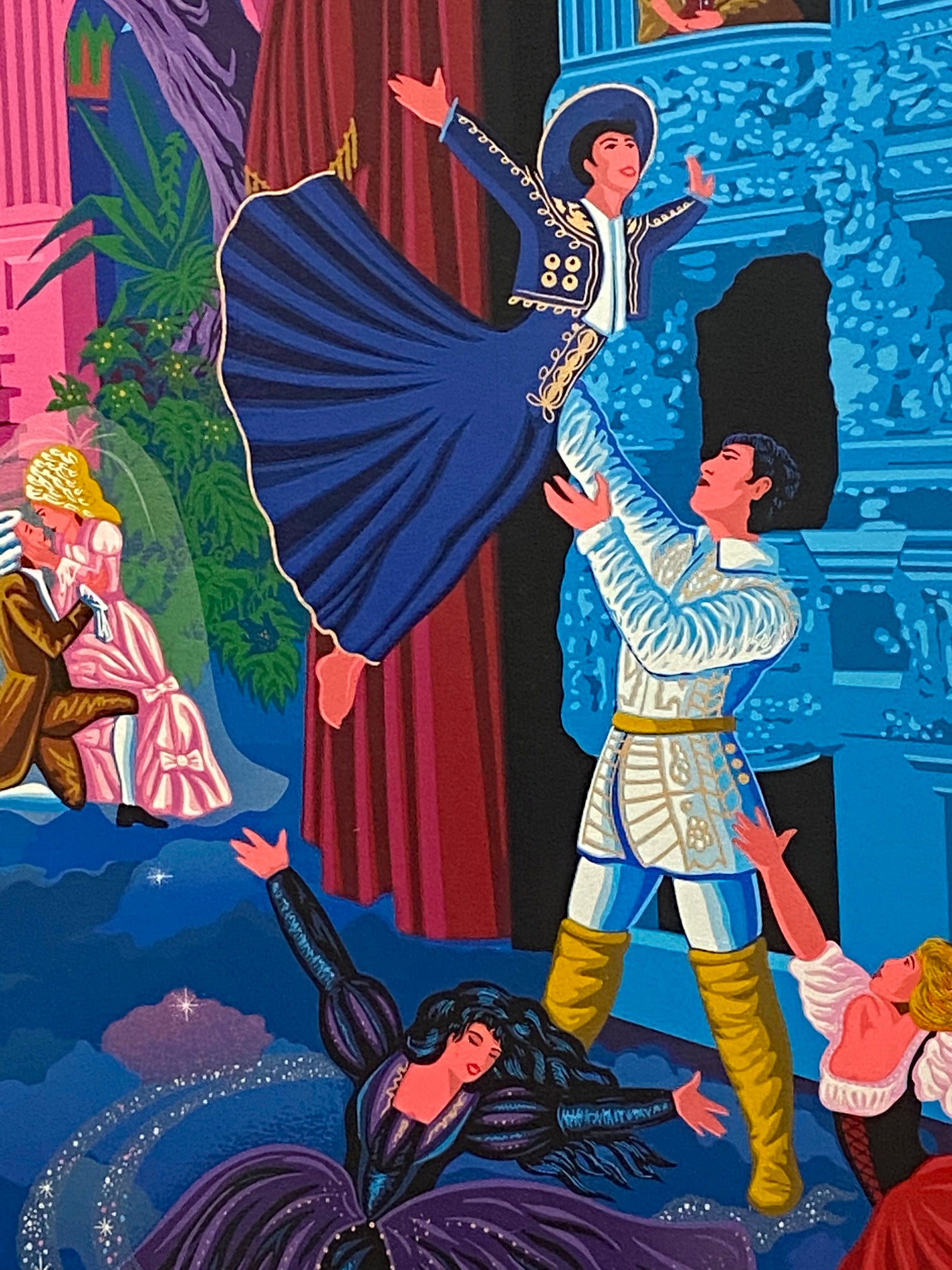 Tribute to Mozart Melanie Taylor Kent Serigraph Print Artist Hand Signed and Numbered