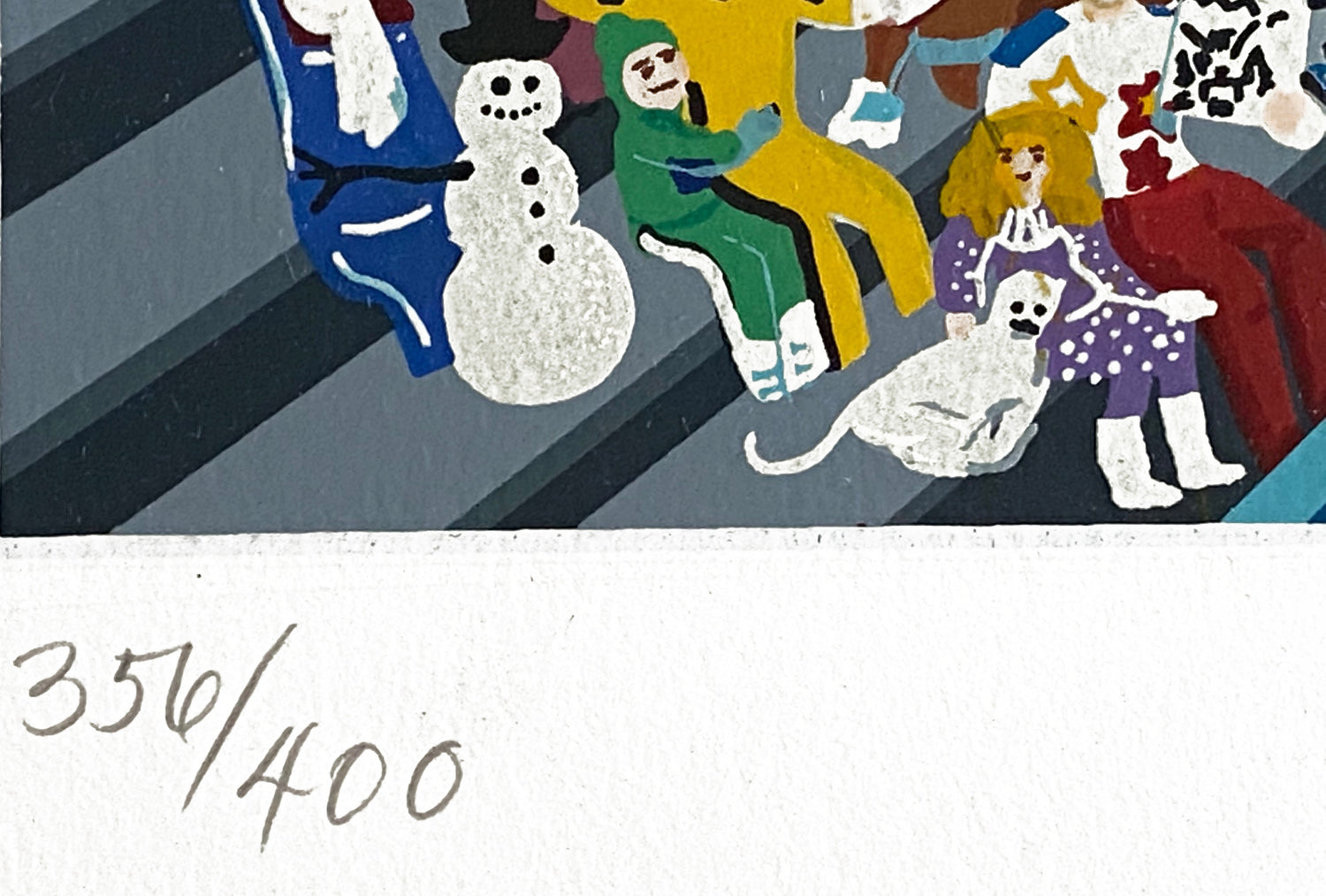 Let the Winter Games Begin Melanie Taylor Kent Serigraph Print Artist Hand Signed and Numbered