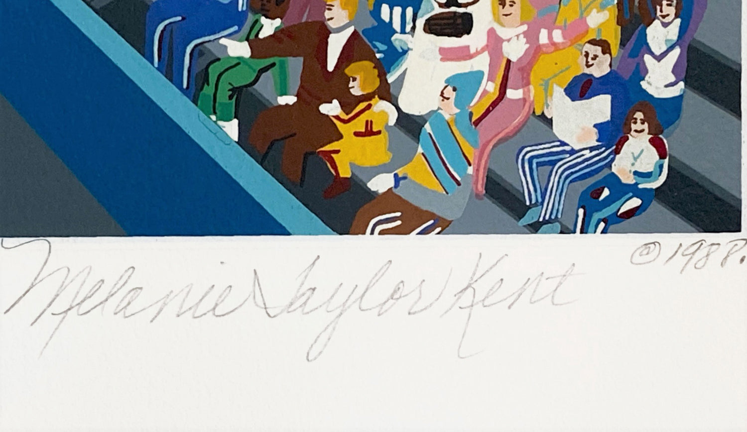 Let the Winter Games Begin Melanie Taylor Kent Serigraph Print Artist Hand Signed and Numbered