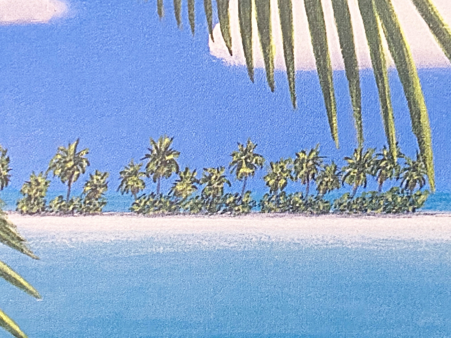 Palms on Parade Dan Mackin Lithograph Print Artist Hand Signed and Numbered