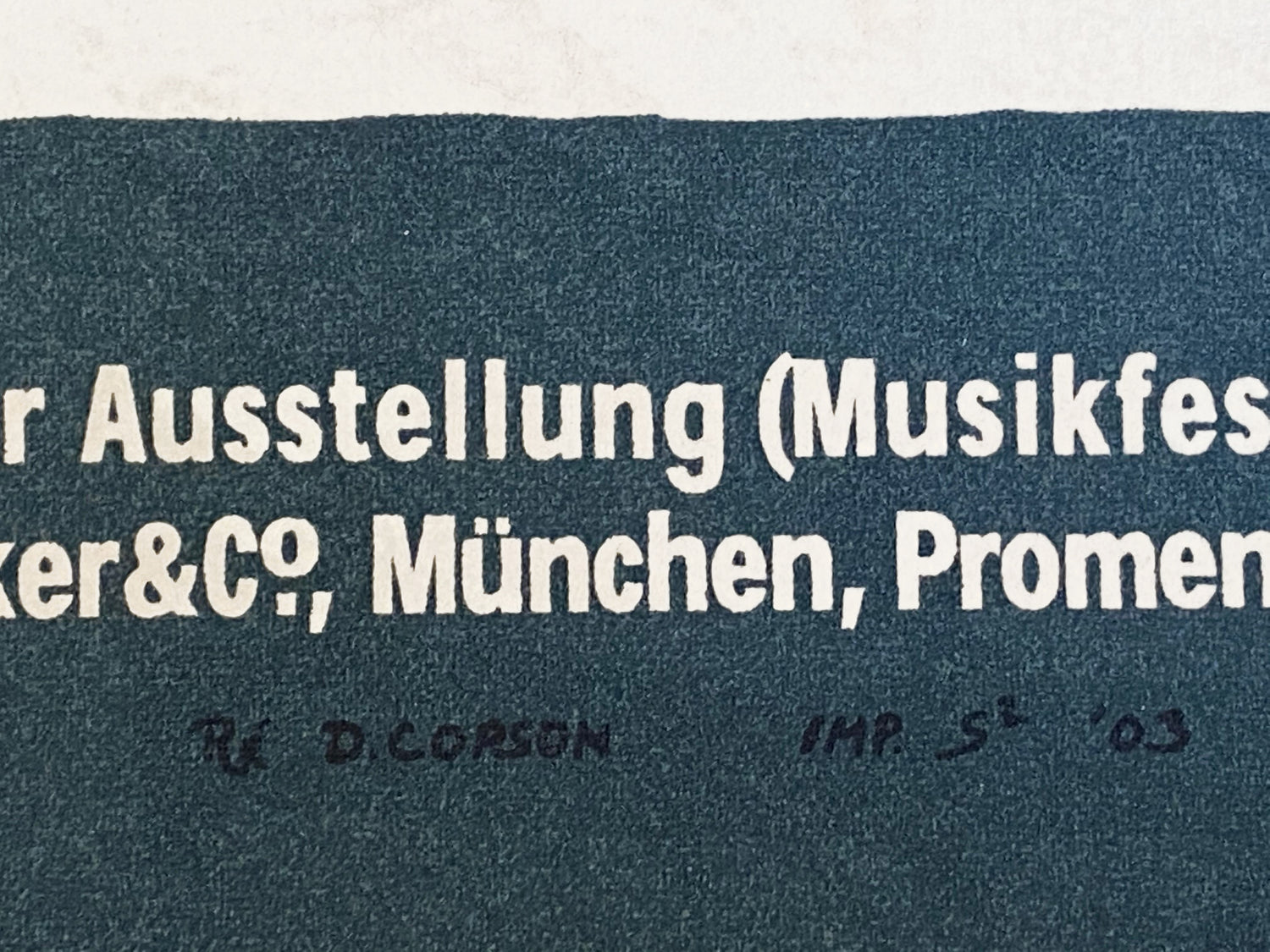 Richard Strauss RE Society Hand Pulled Lithograph Print Numbered and Signed