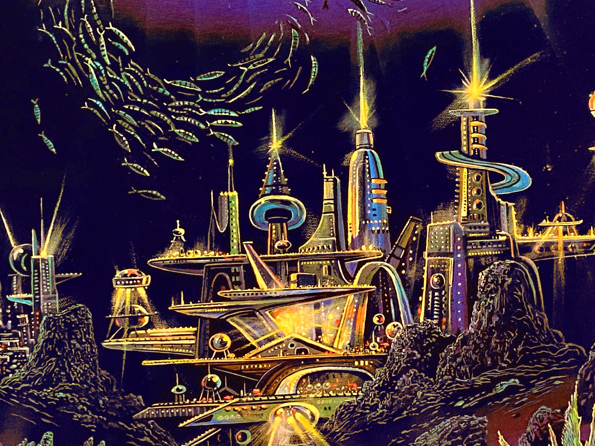 Hope for the Future Robert Lyn Nelson Mixed Media Print with Artist Hand Drawn Remarque Signed and Numbered