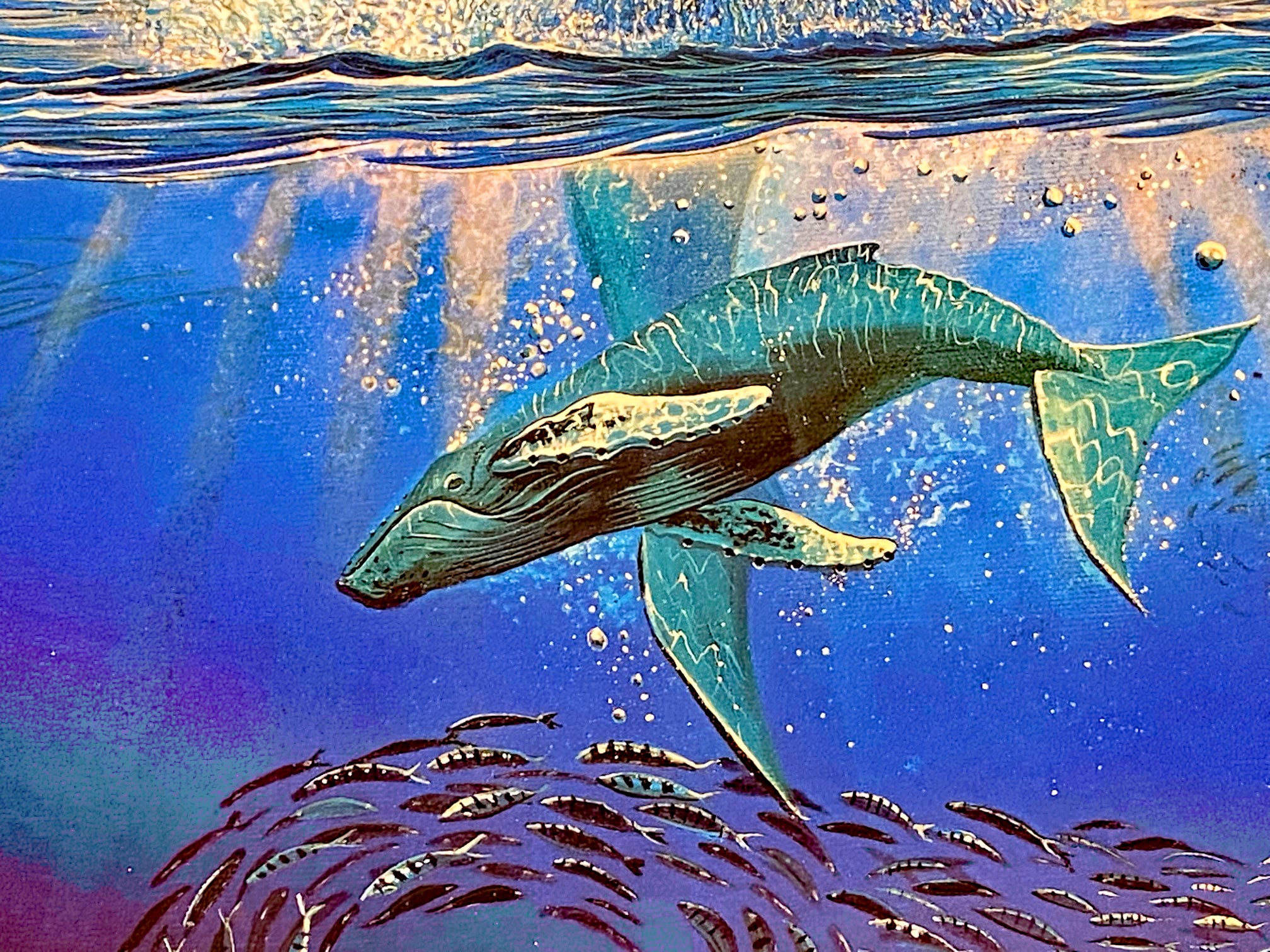 Hope for the Future Robert Lyn Nelson Mixed Media Print Artist Hand Signed and Numbered