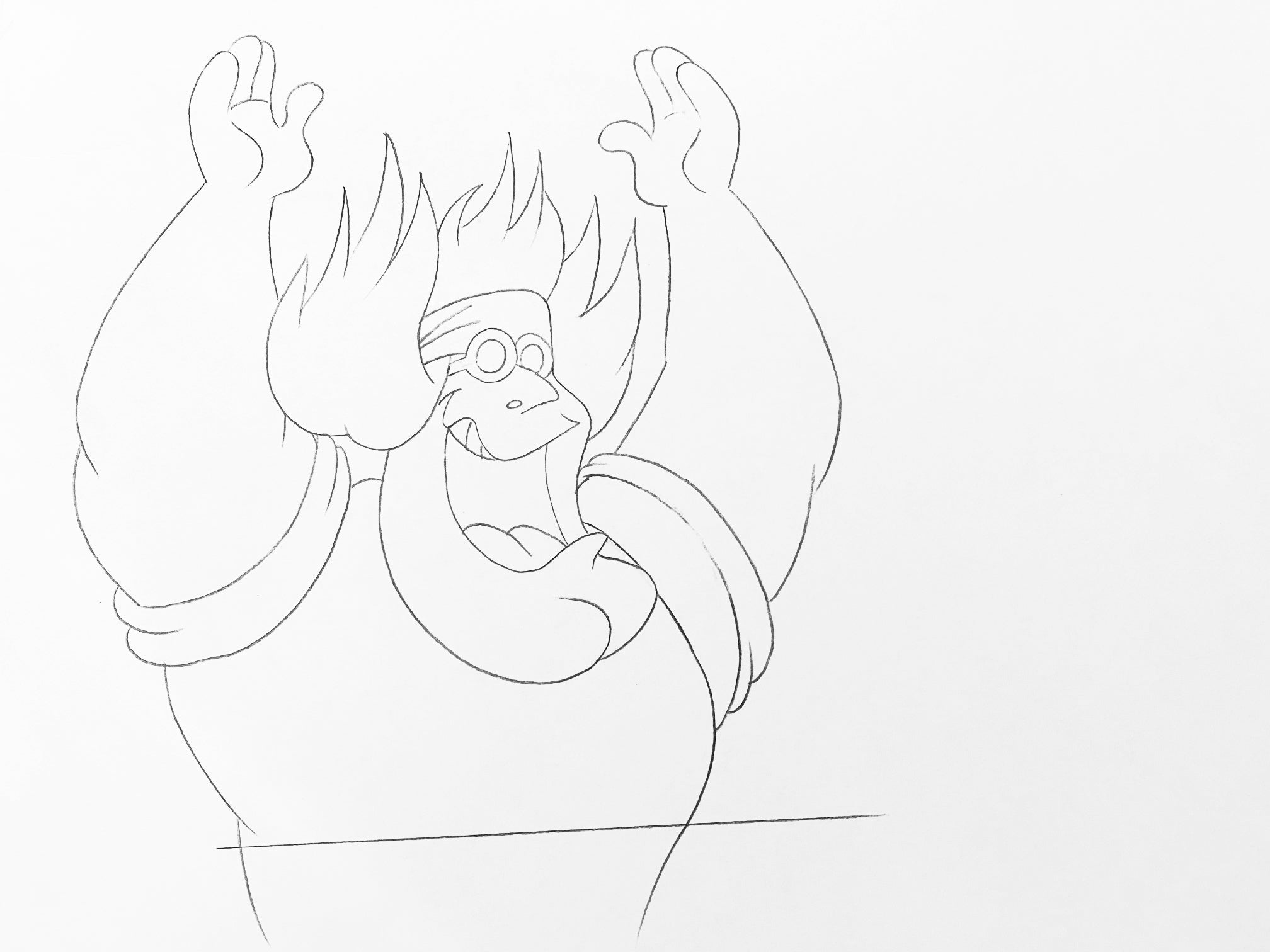 The Pink Panther Show MGM United Artists Original Production Animation Cel with Paired Pencil Sketch