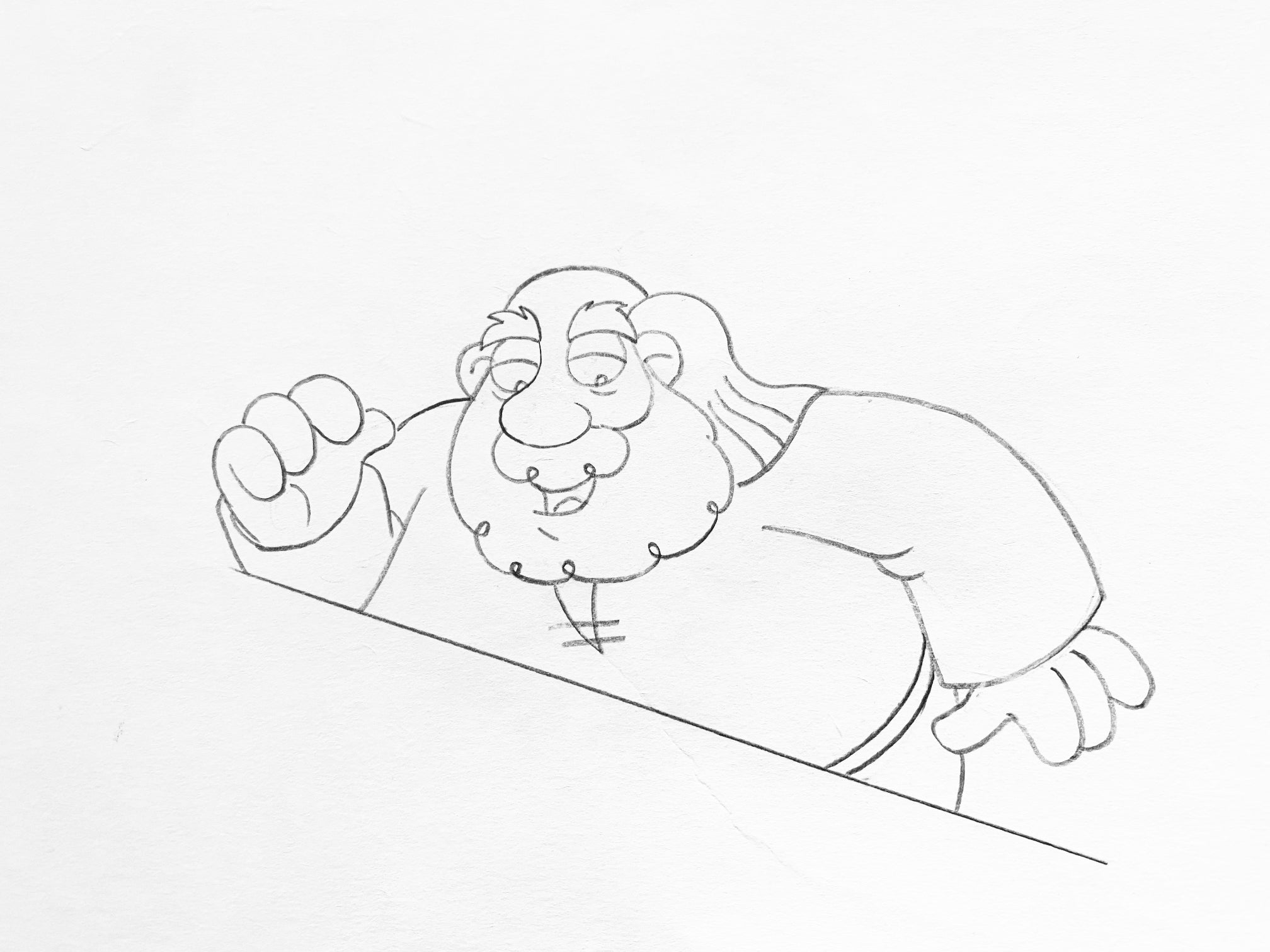 The Pink Panther Show MGM United Artists Original Production Animation Cel with Paired Pencil Sketch