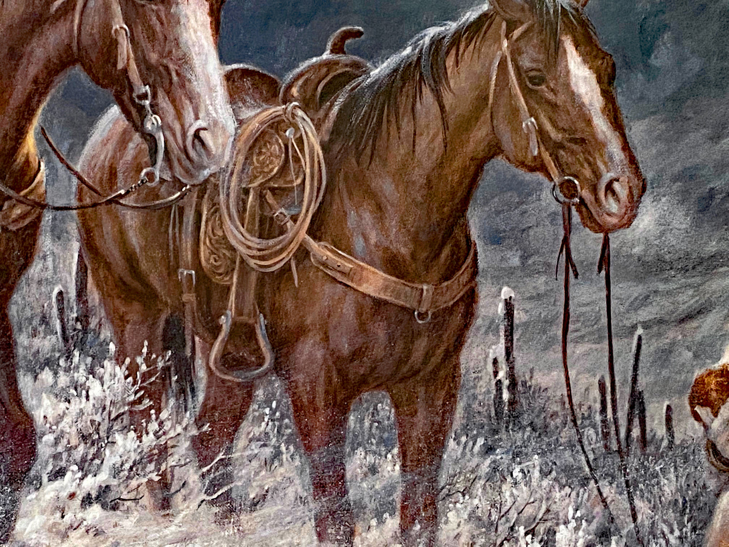 High Range Early Arrival Larry Fanning Lithograph Print Artist Hand Signed and Numbered