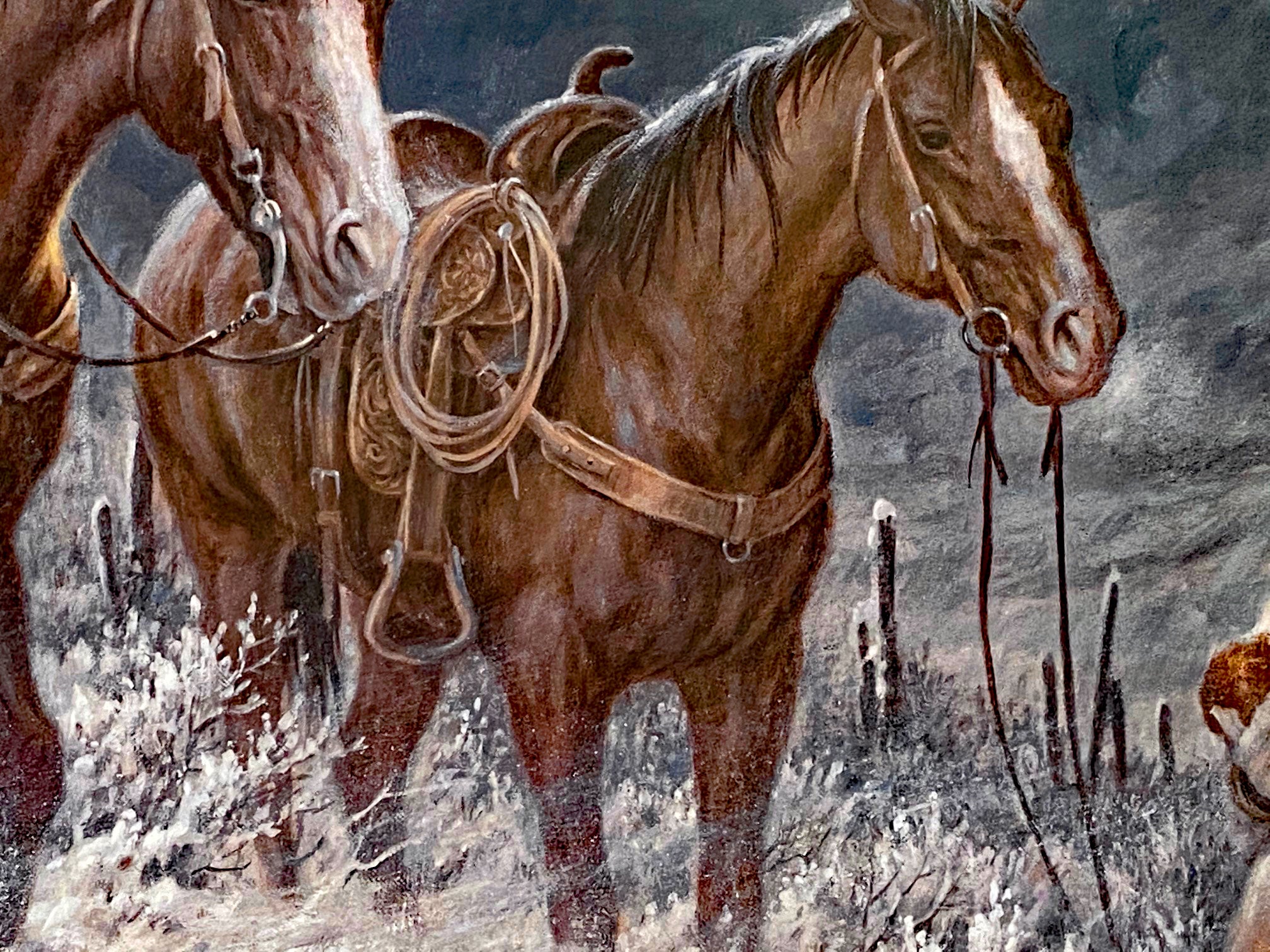 High Range Early Arrival Larry Fanning Lithograph Print Artist Hand Signed and Numbered