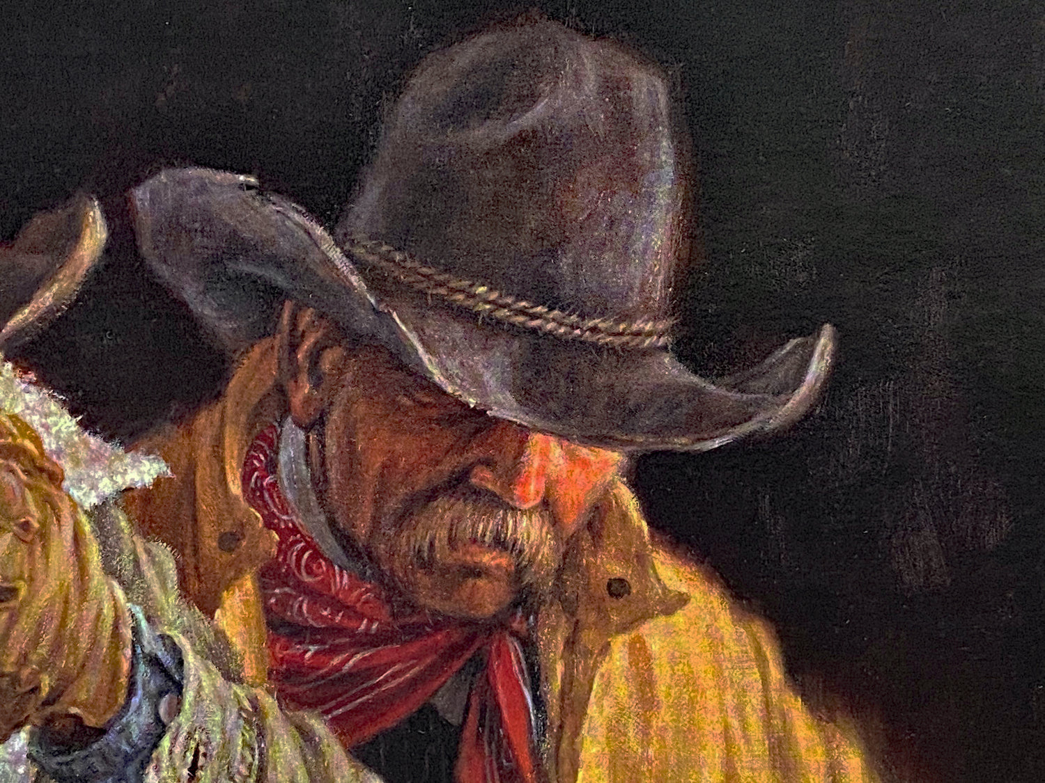 5:00 AM Larry Fanning Artist Proof Lithograph on Paper Artist Hand Signed and AP Numbered