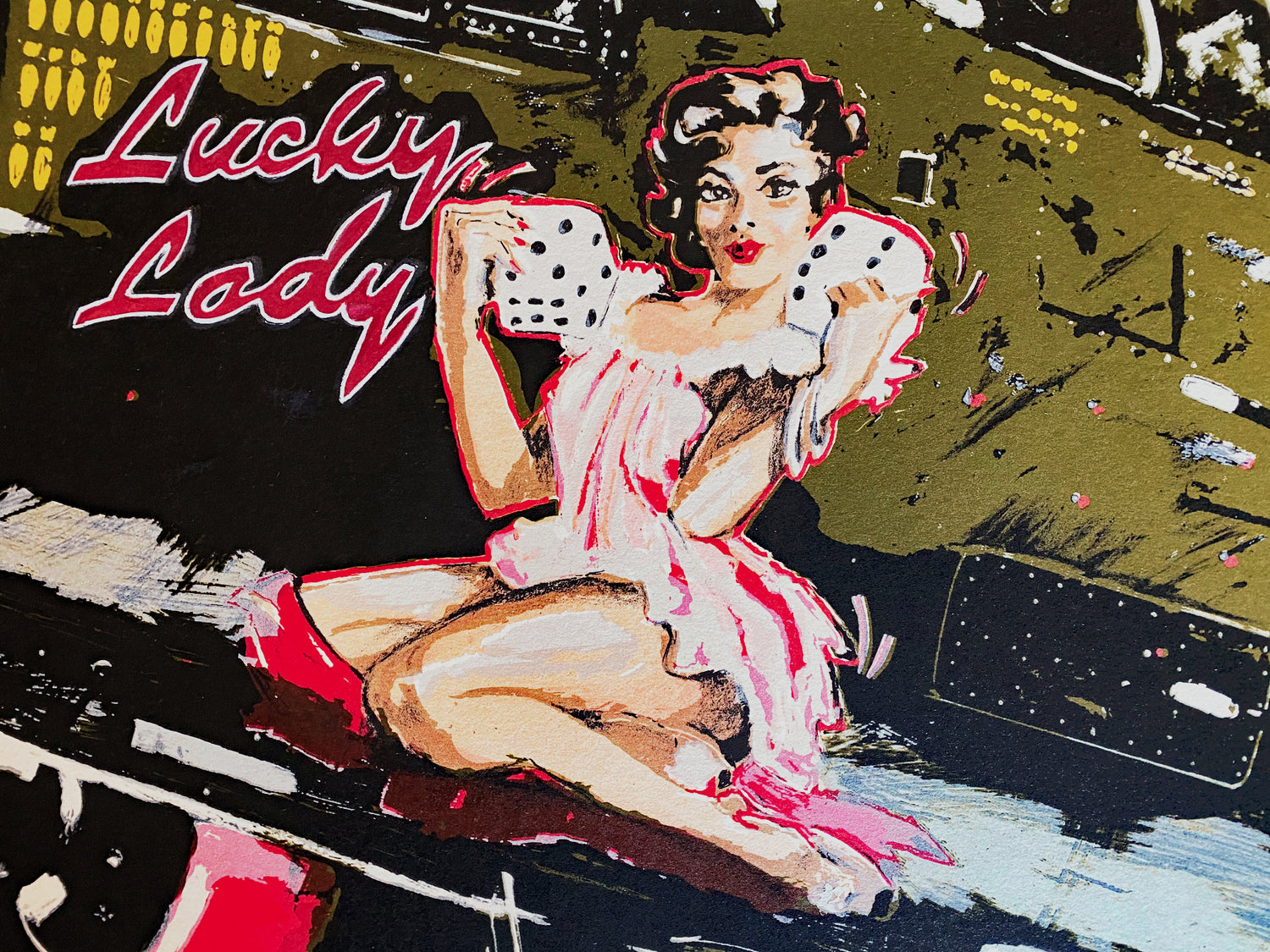 Lucky Lady Michael Bryan Serigraph Print Artist Hand Signed and Numbered